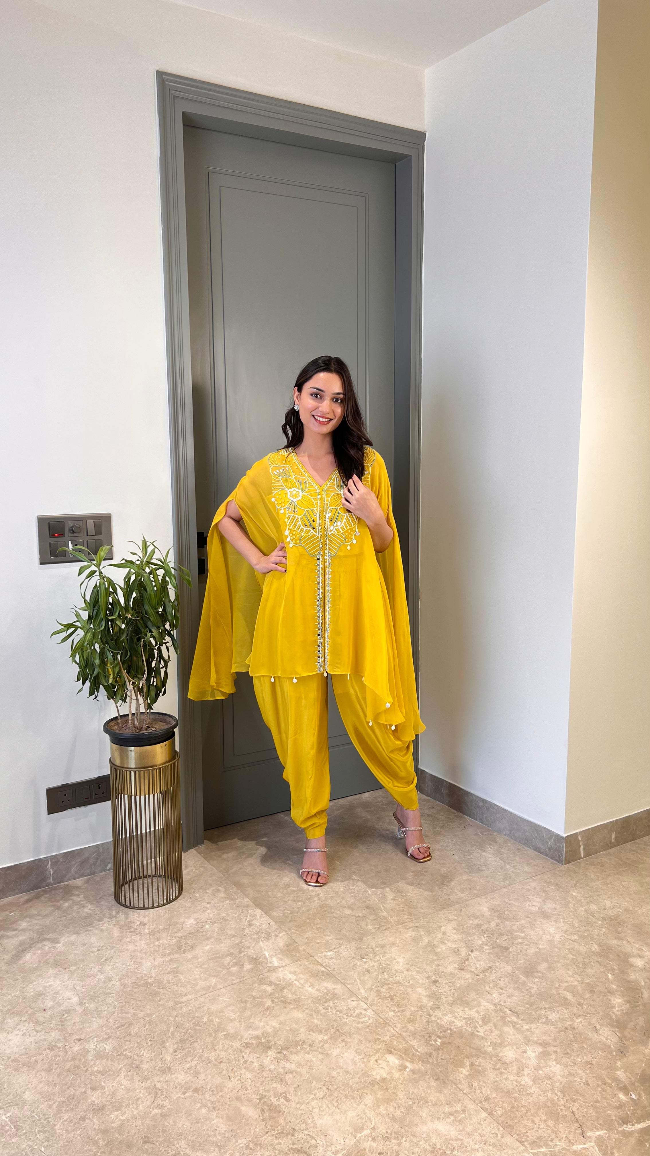 Yellow Pearl Tulip Indo Western