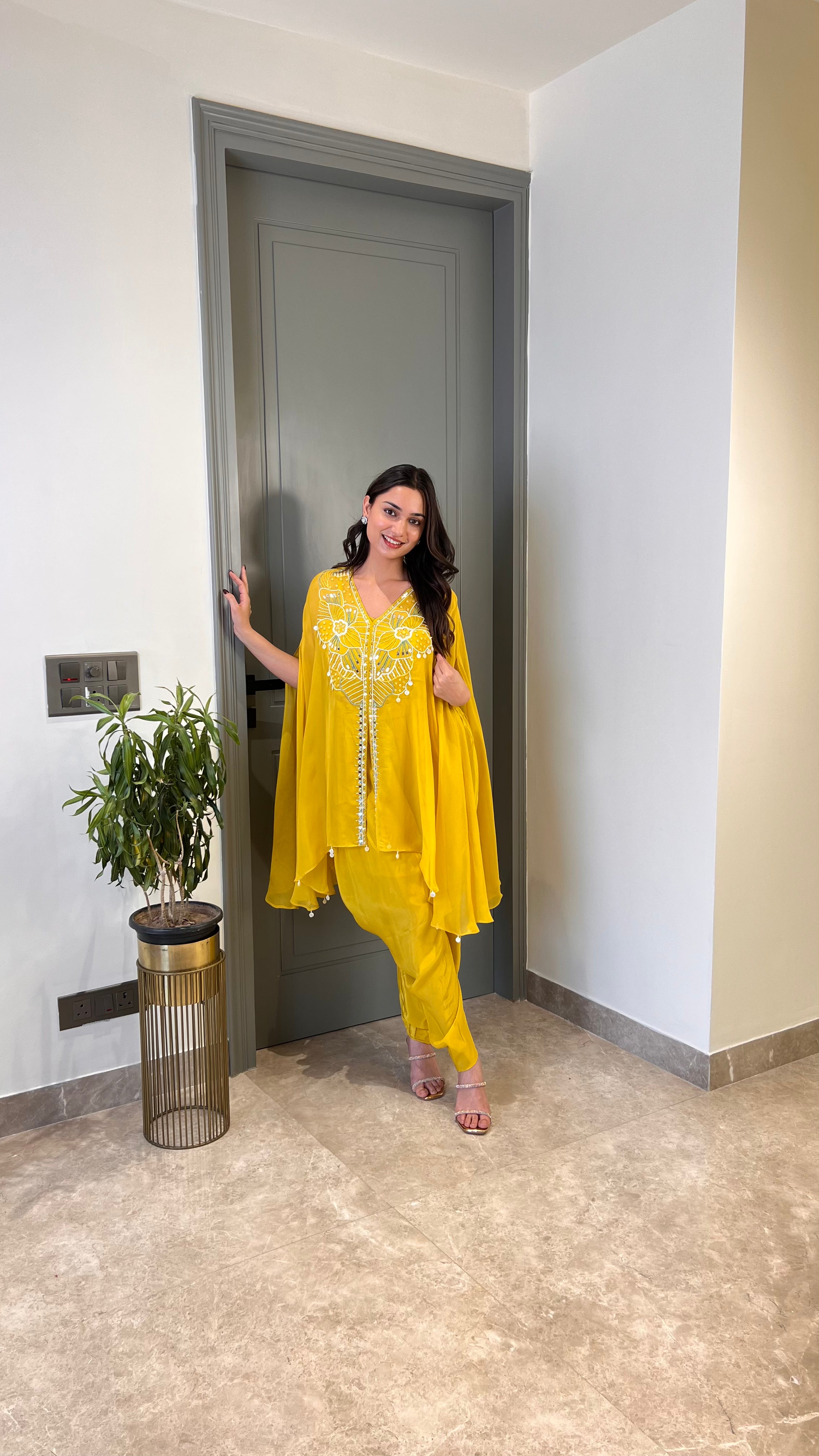 Yellow Pearl Tulip Indo Western