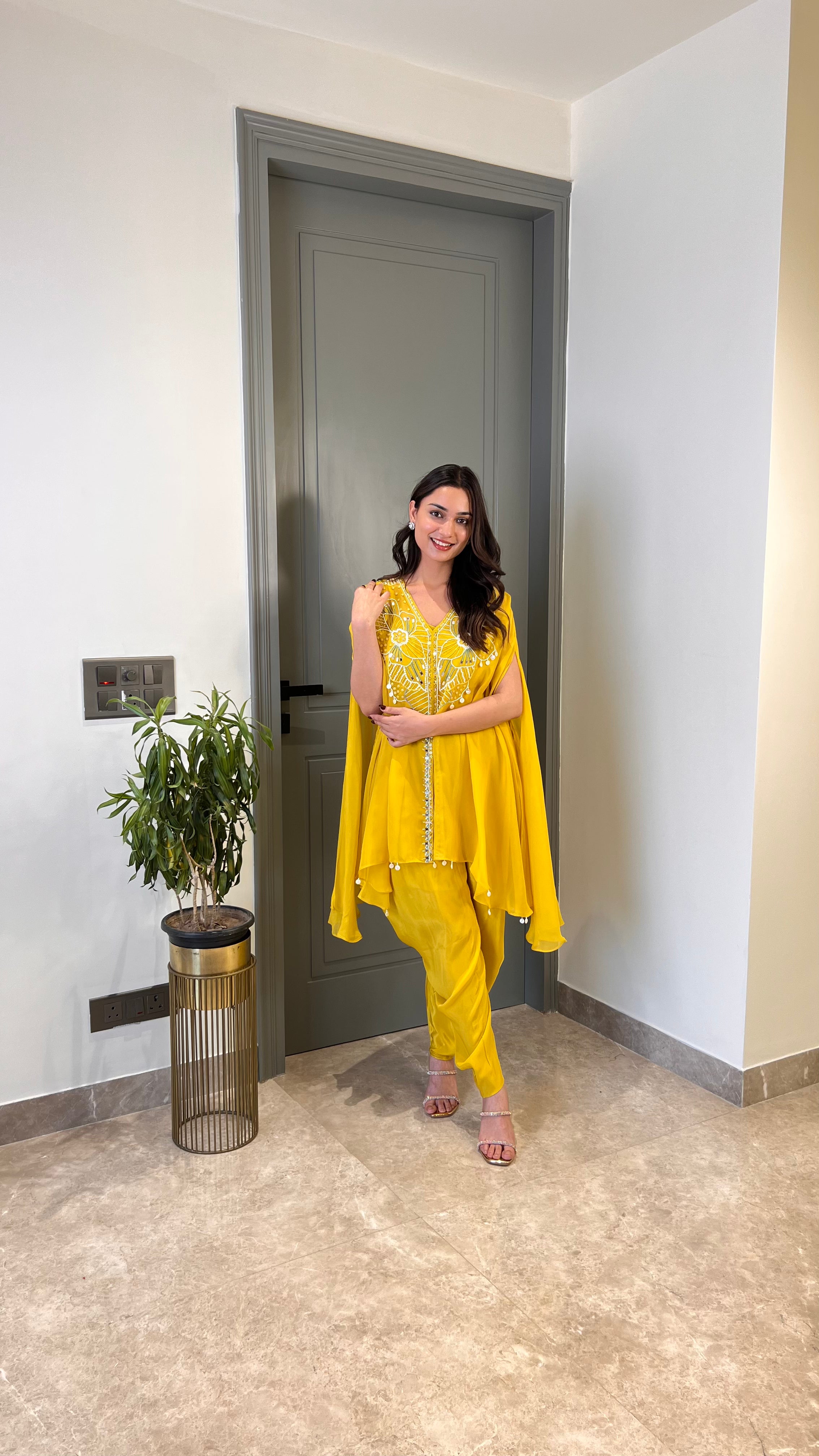 Yellow Pearl Tulip Indo Western