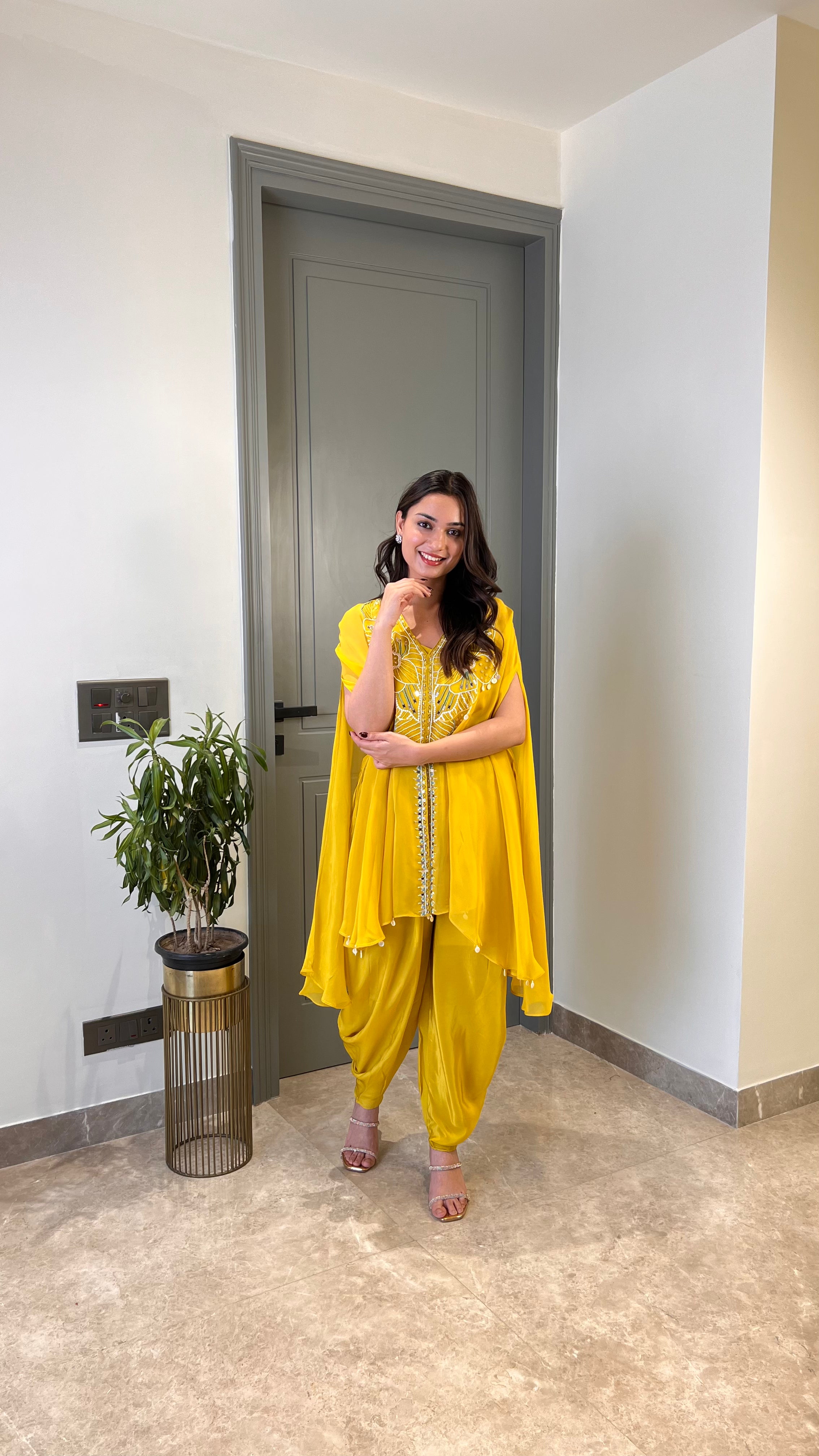 Yellow Pearl Tulip Indo Western