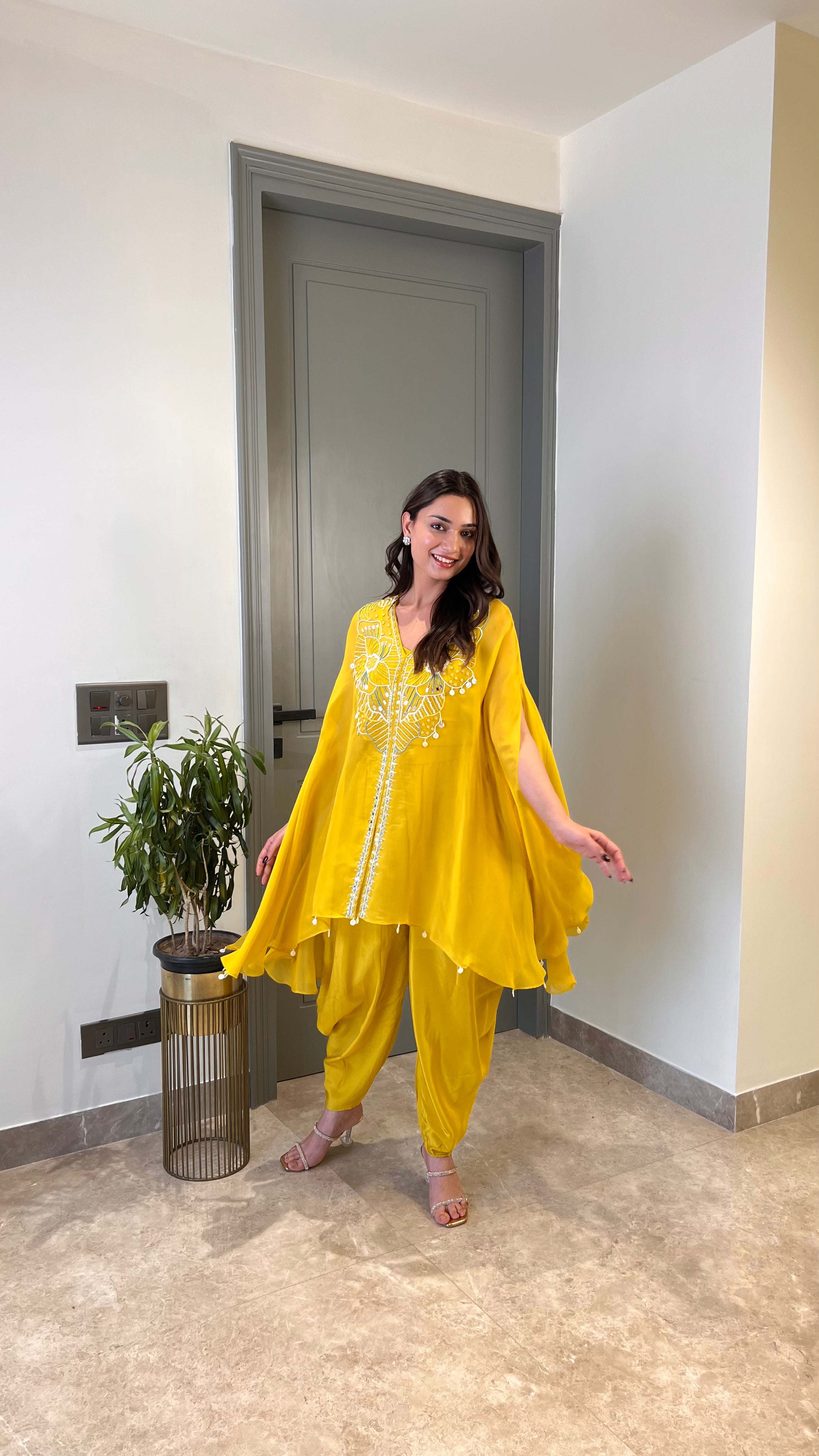 Yellow Pearl Tulip Indo Western