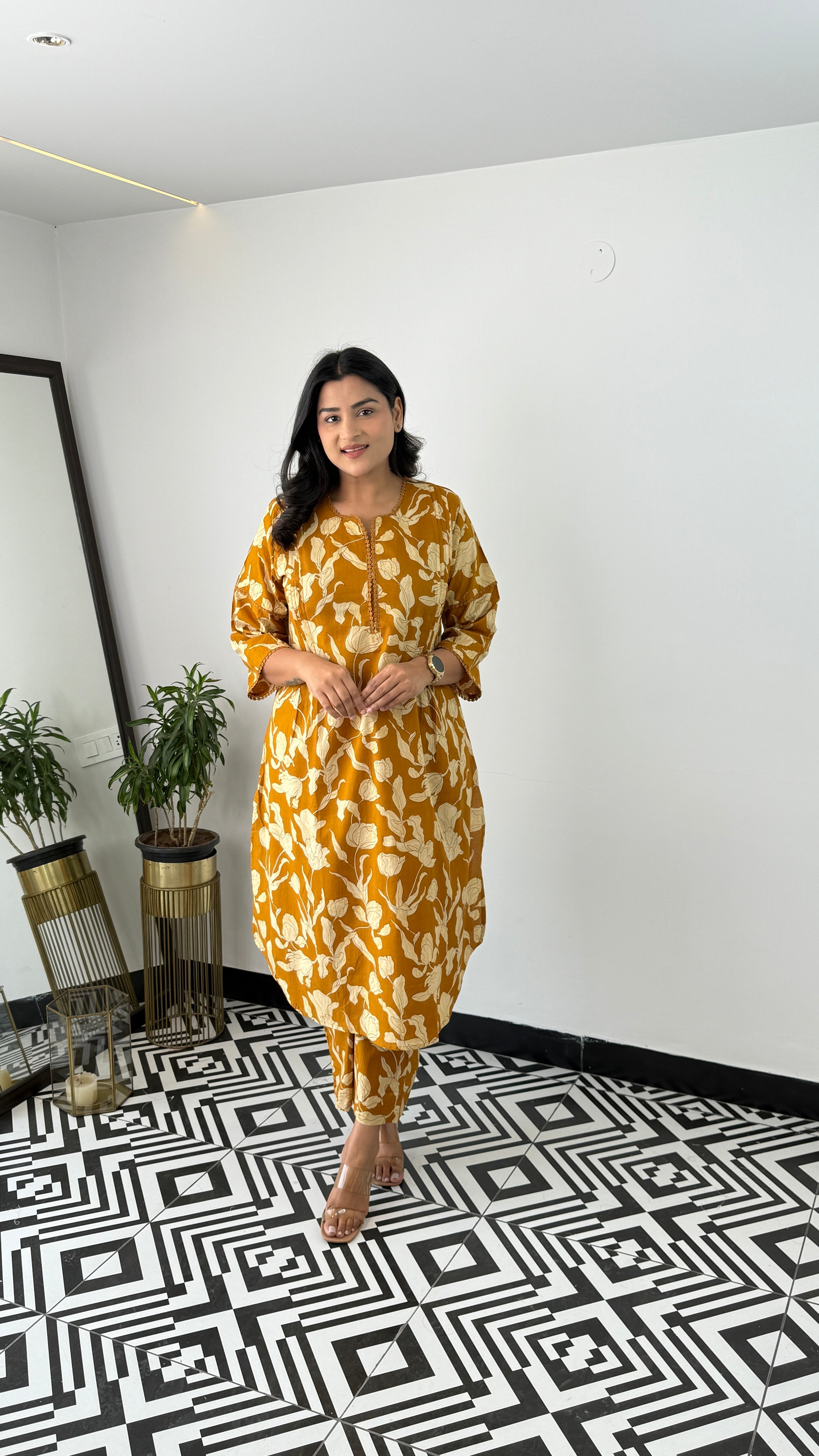Bloom Yellow Kurta Pants