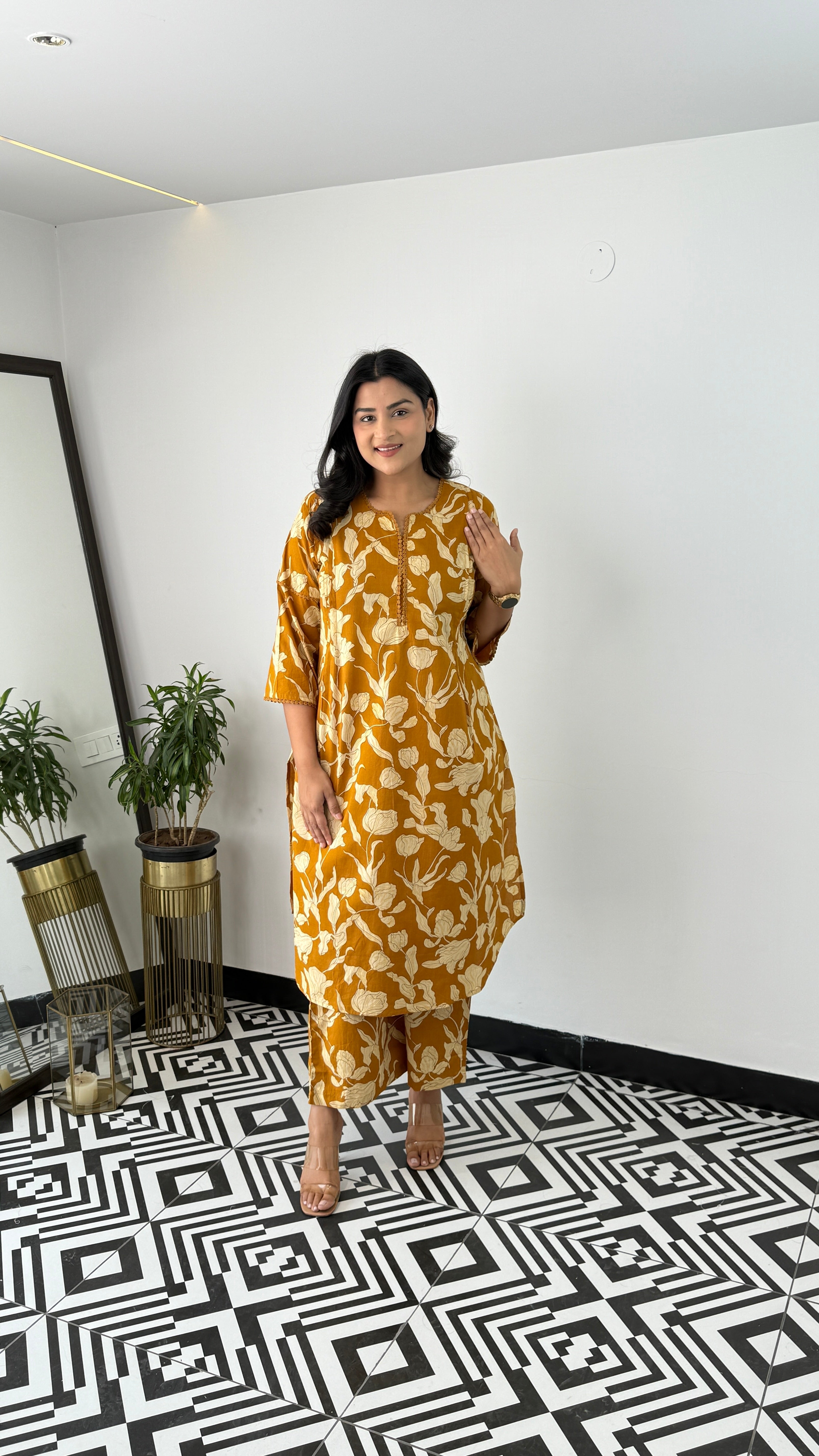 Bloom Yellow Kurta Pants