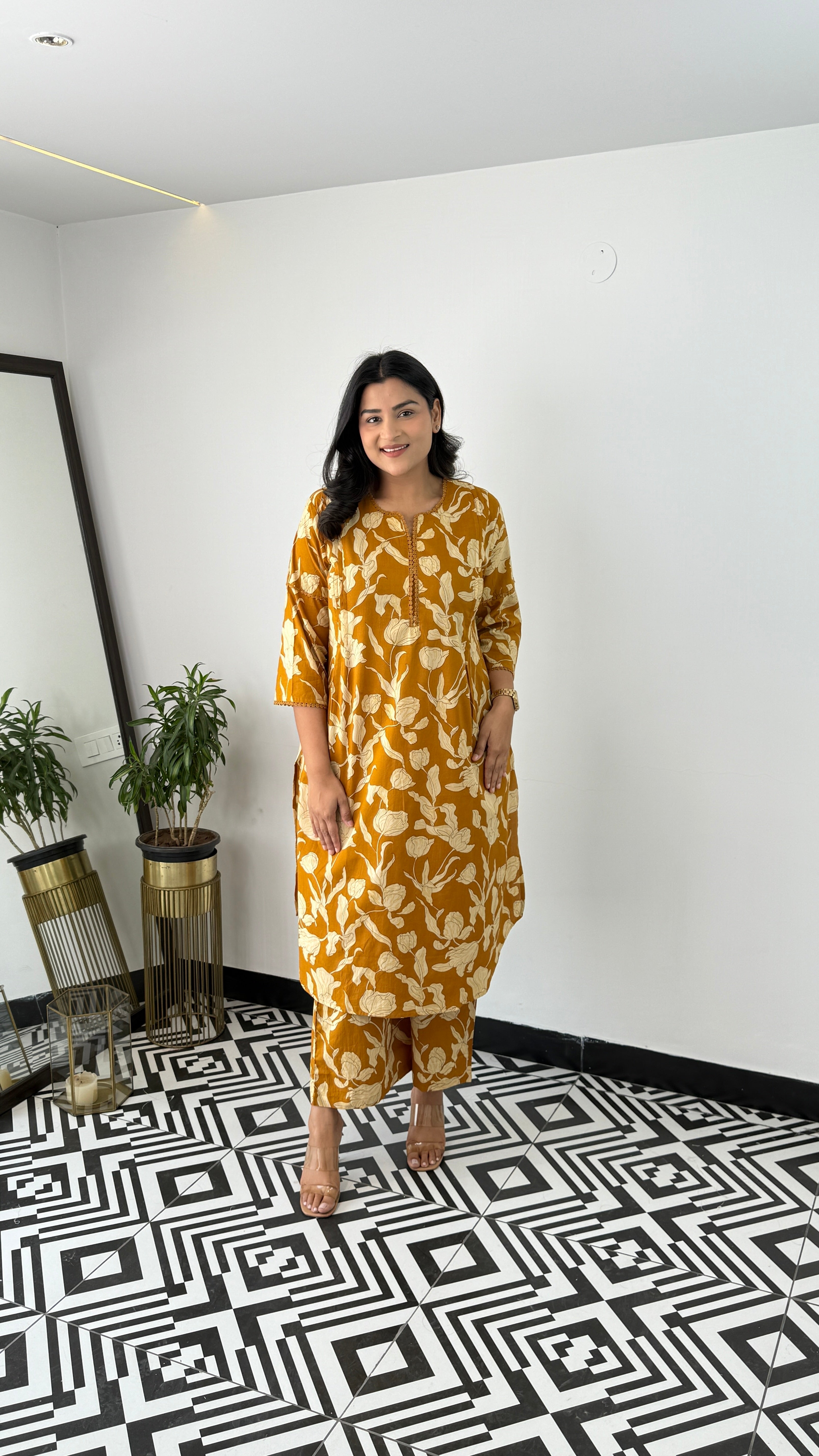 Bloom Yellow Kurta Pants