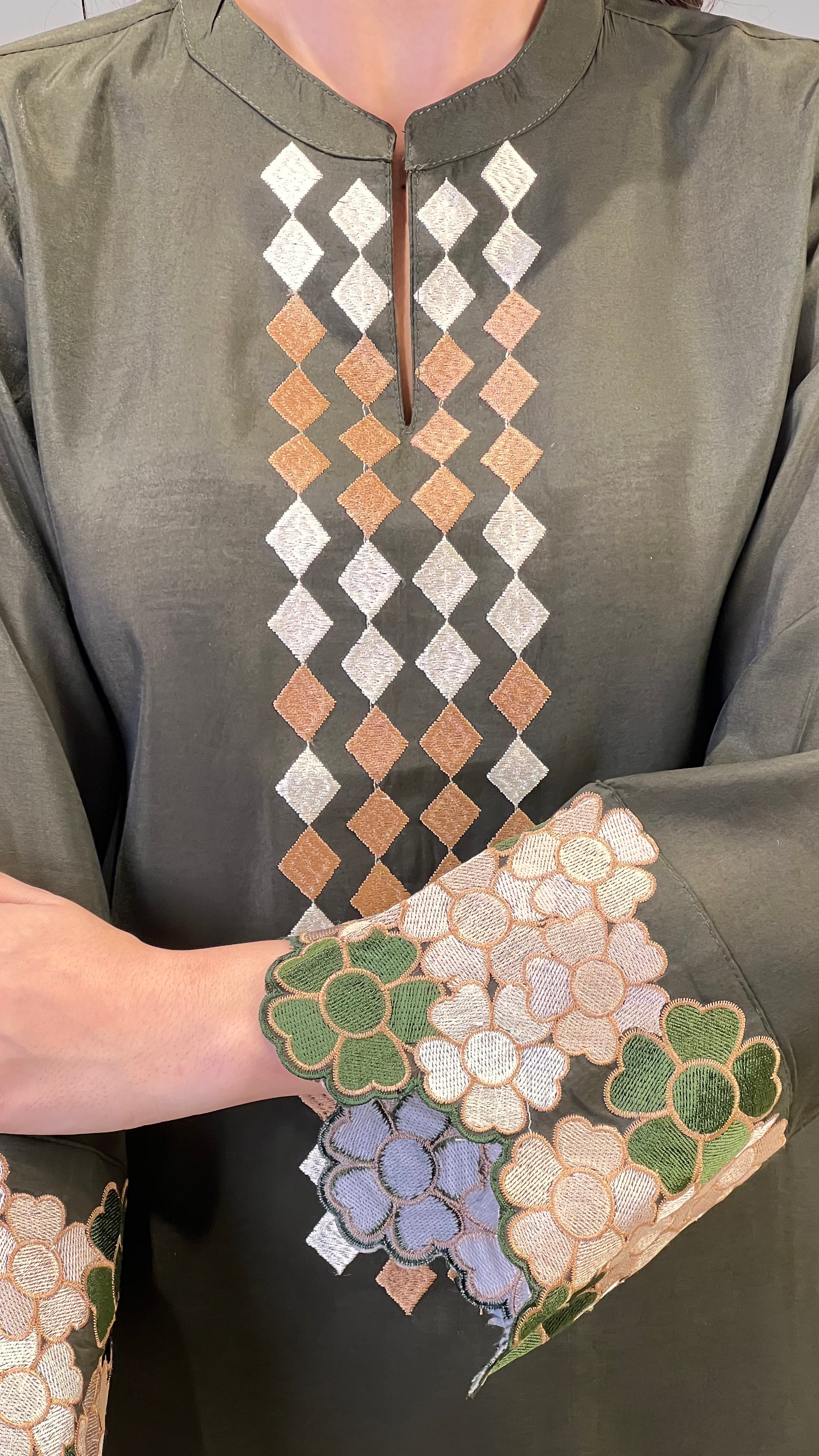 Diamond Green Cord Set