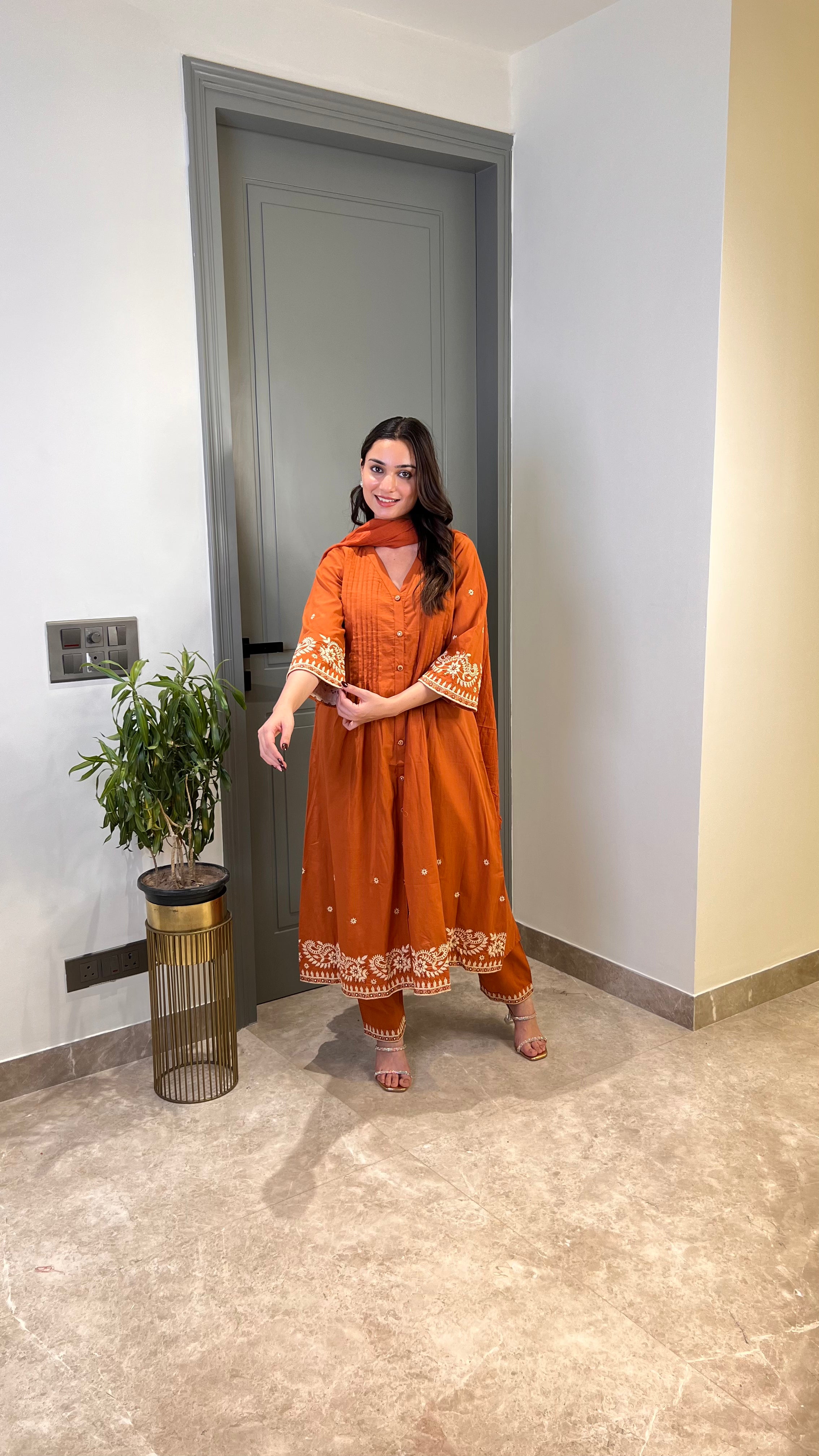 Central Rust Suit Set