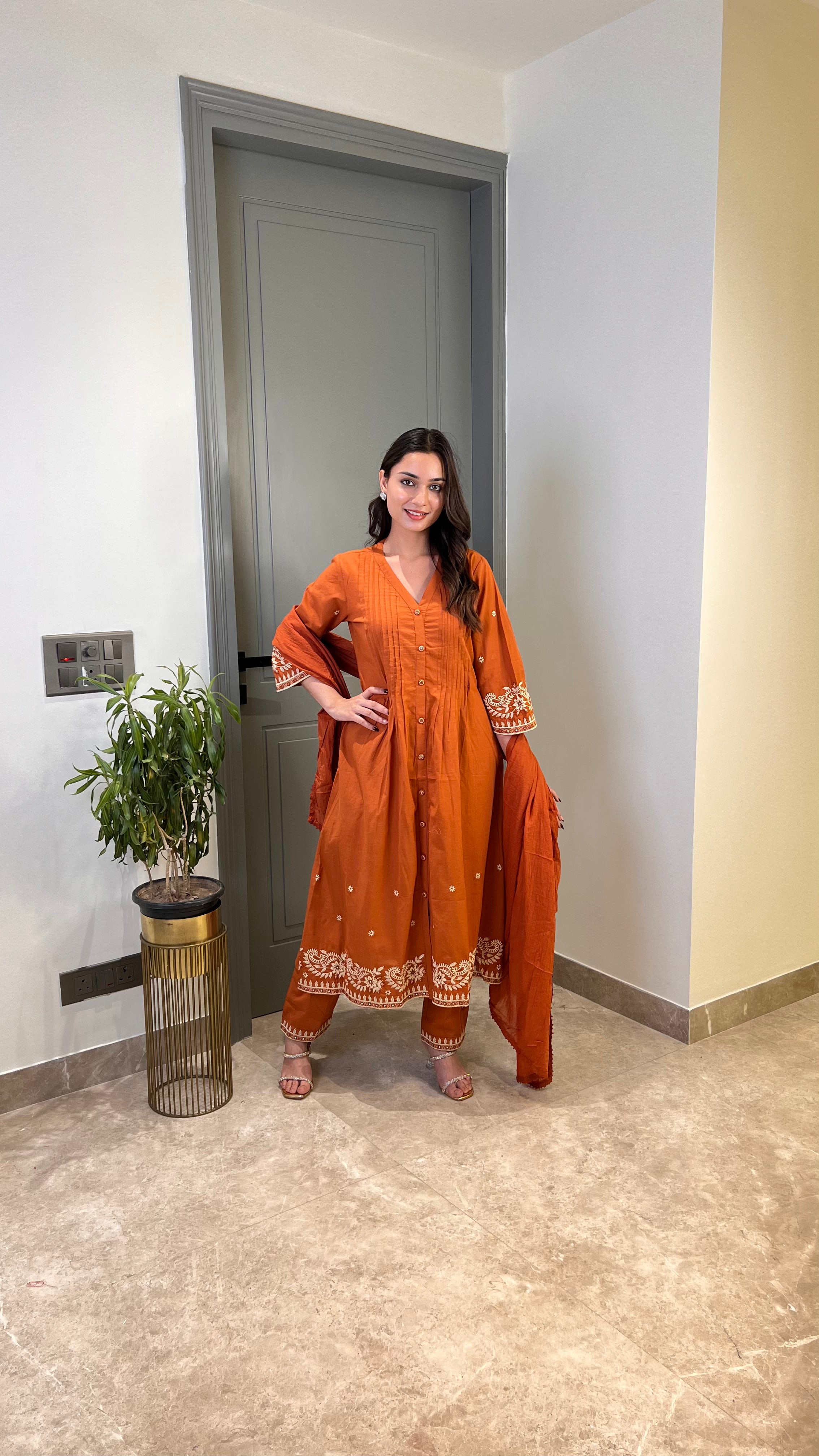 Central Rust Suit Set