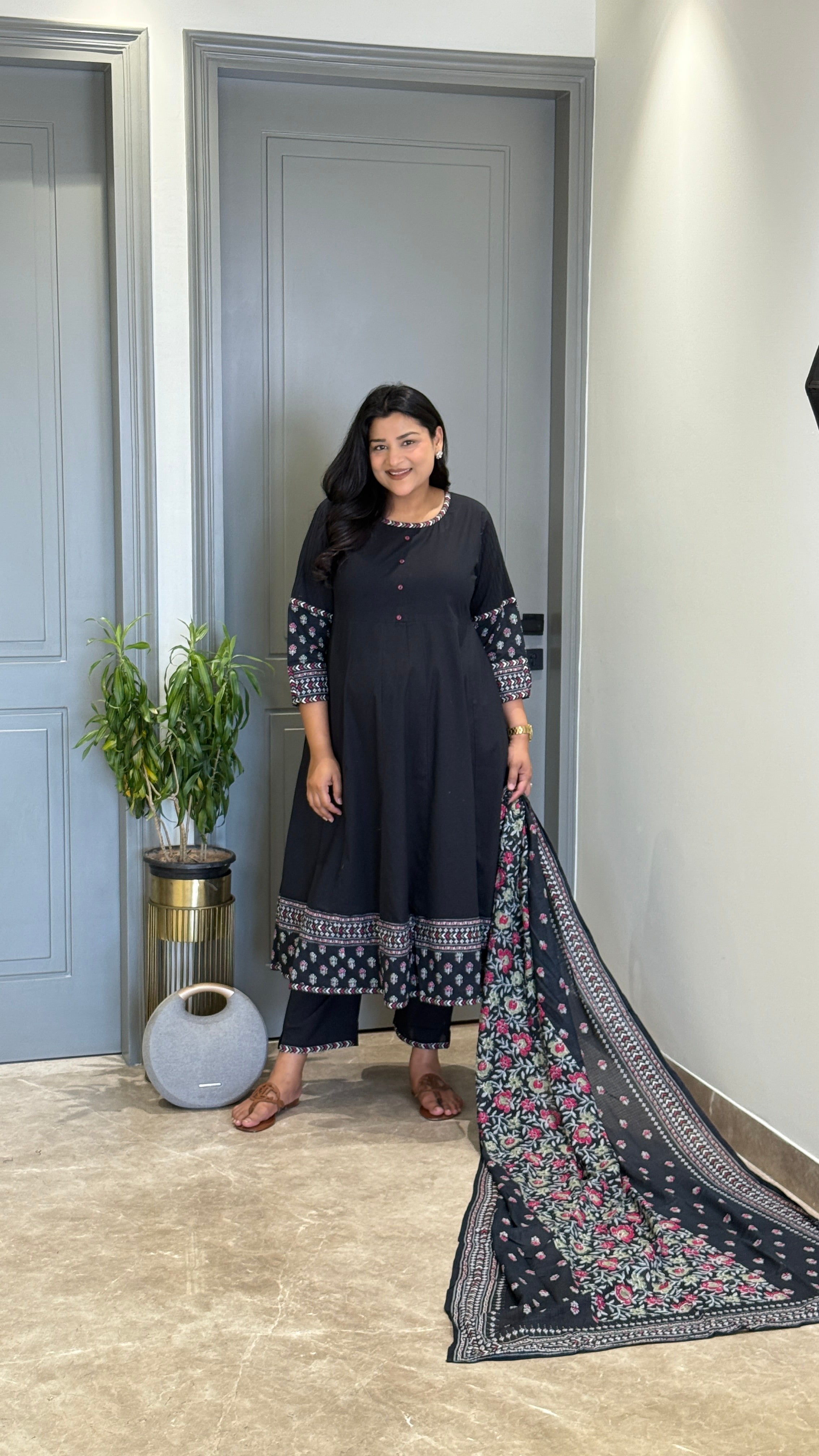 Black Jacket Suit Set