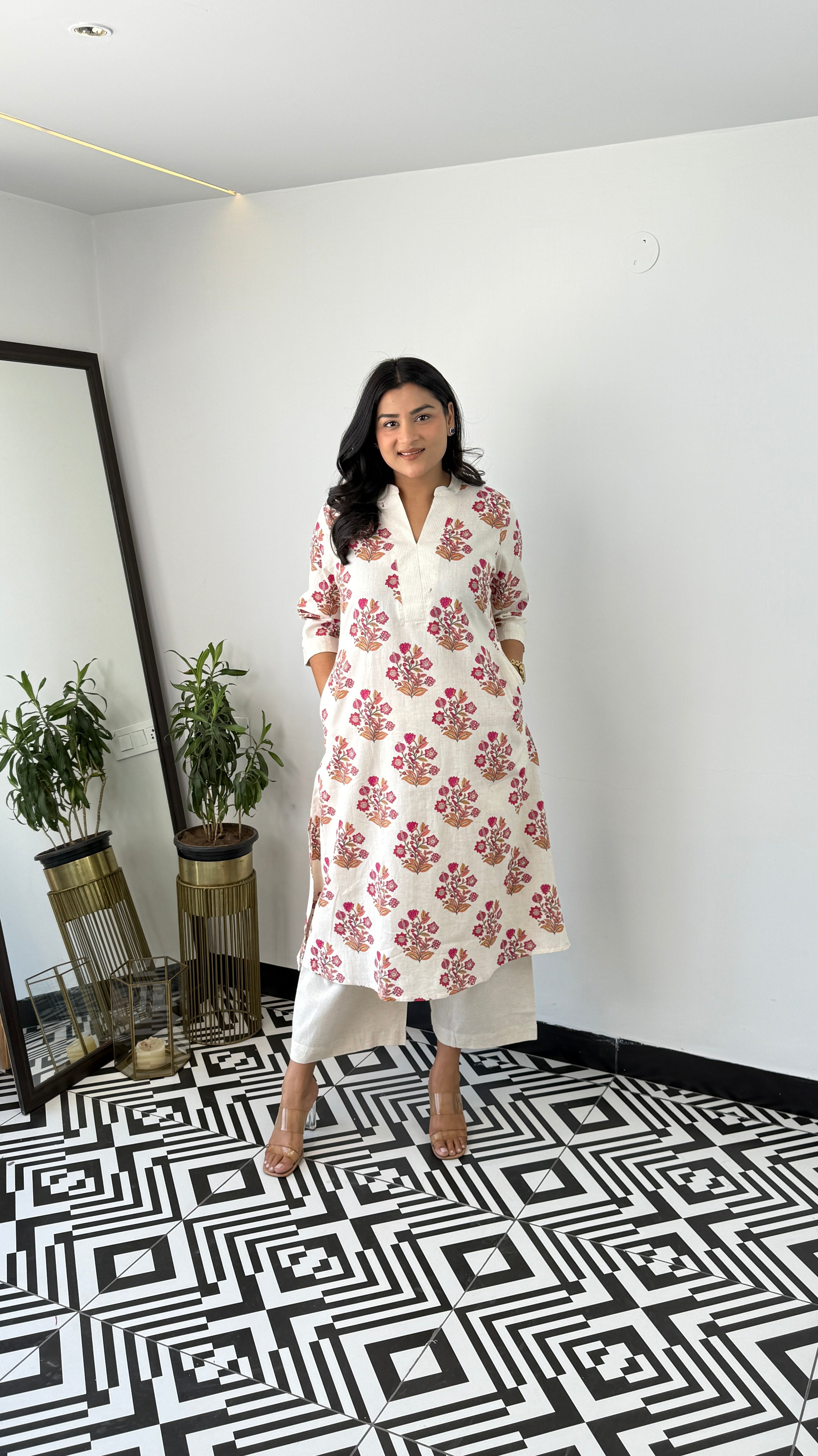 Ram Buti Pink Kurta Pants