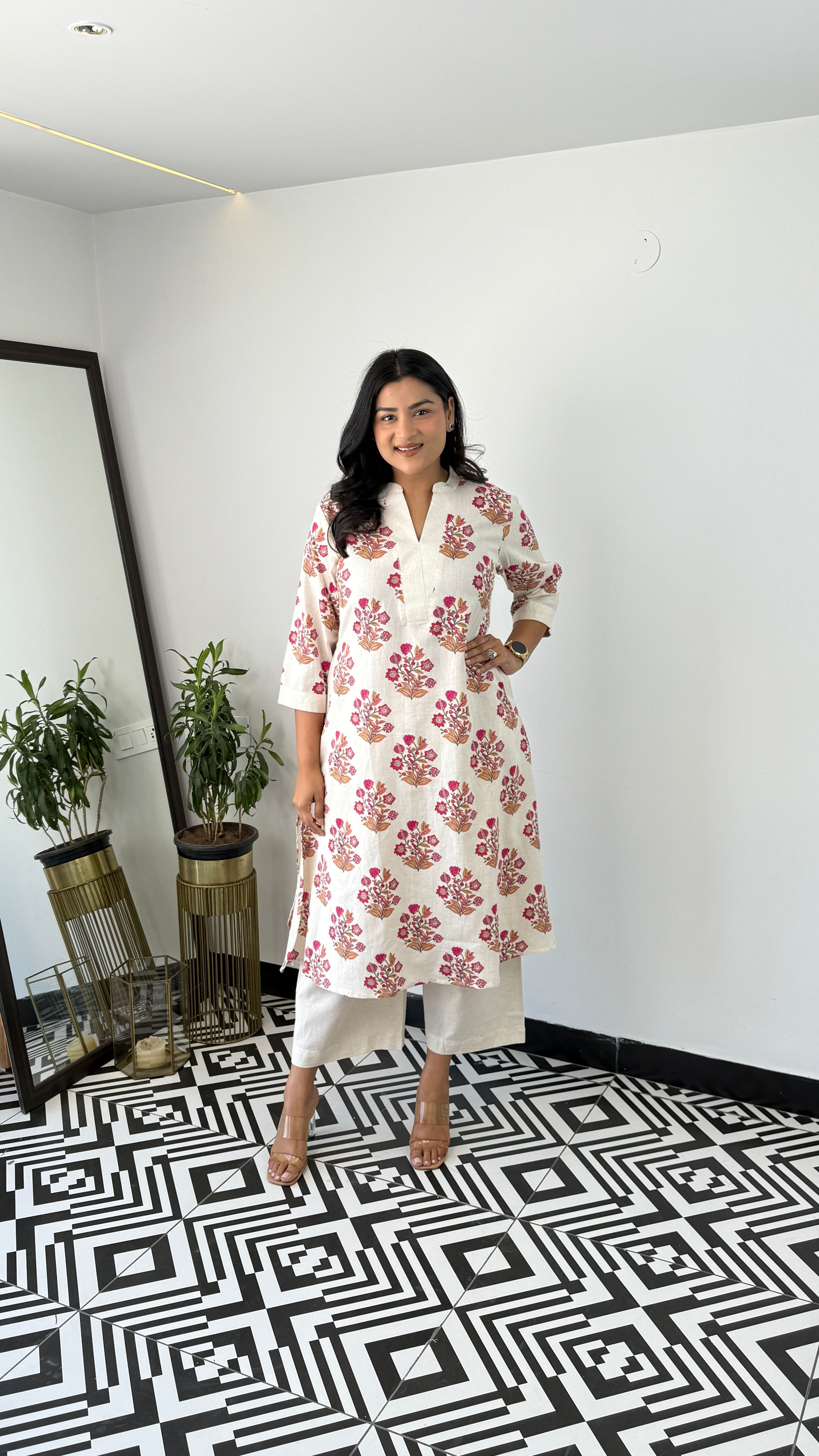 Ram Buti Pink Kurta Pants