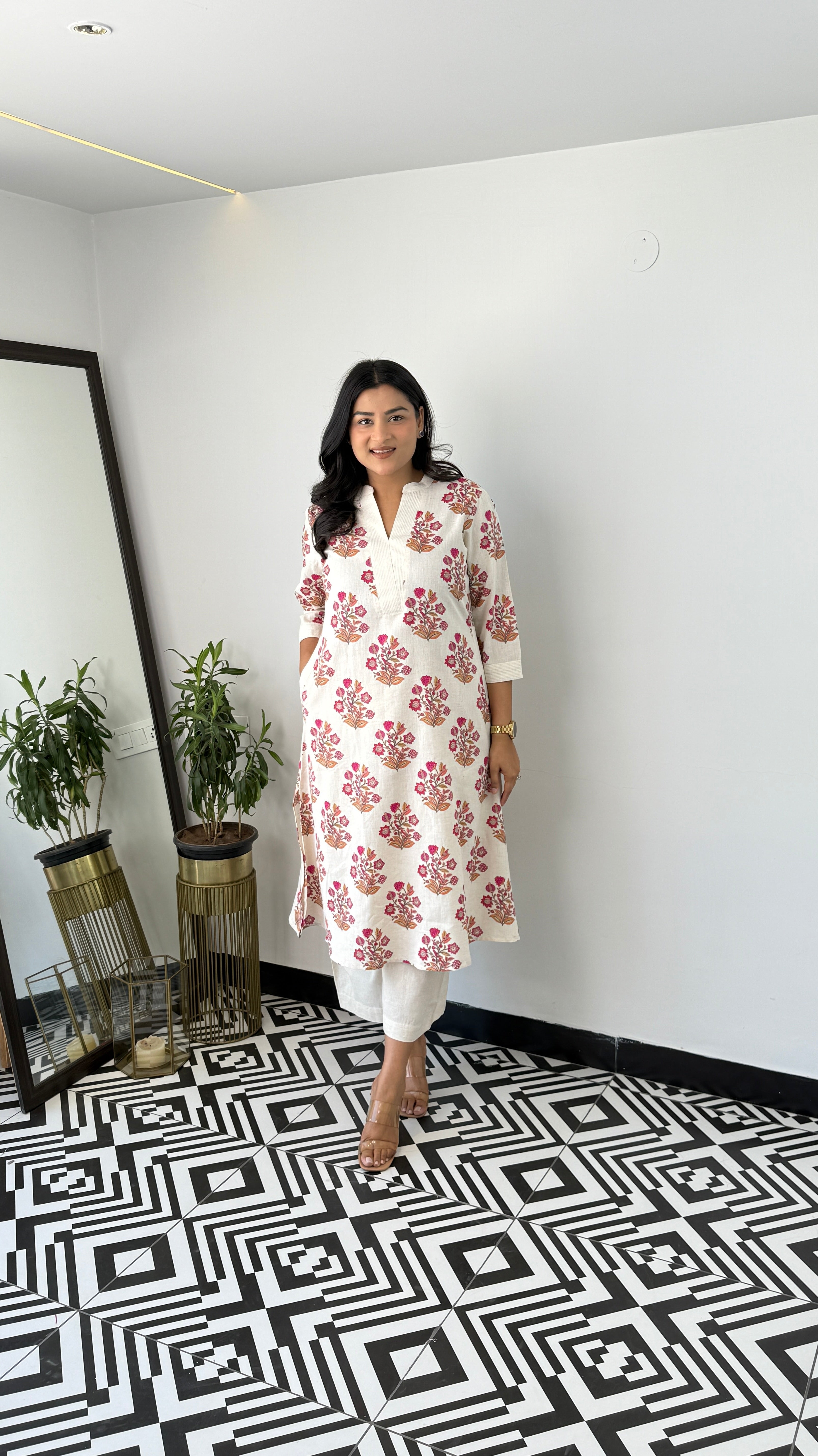 Ram Buti Pink Kurta Pants