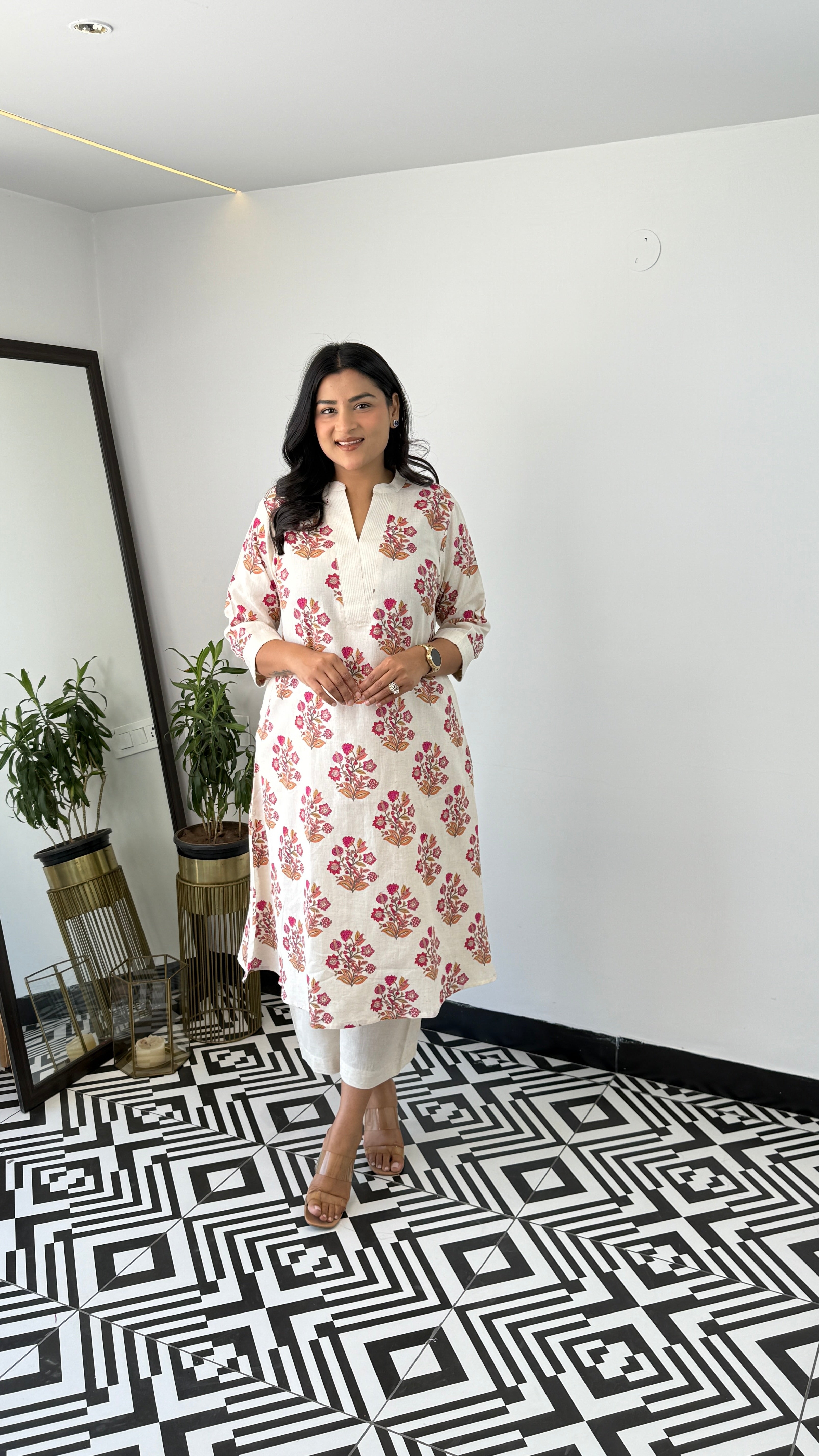 Ram Buti Pink Kurta Pants