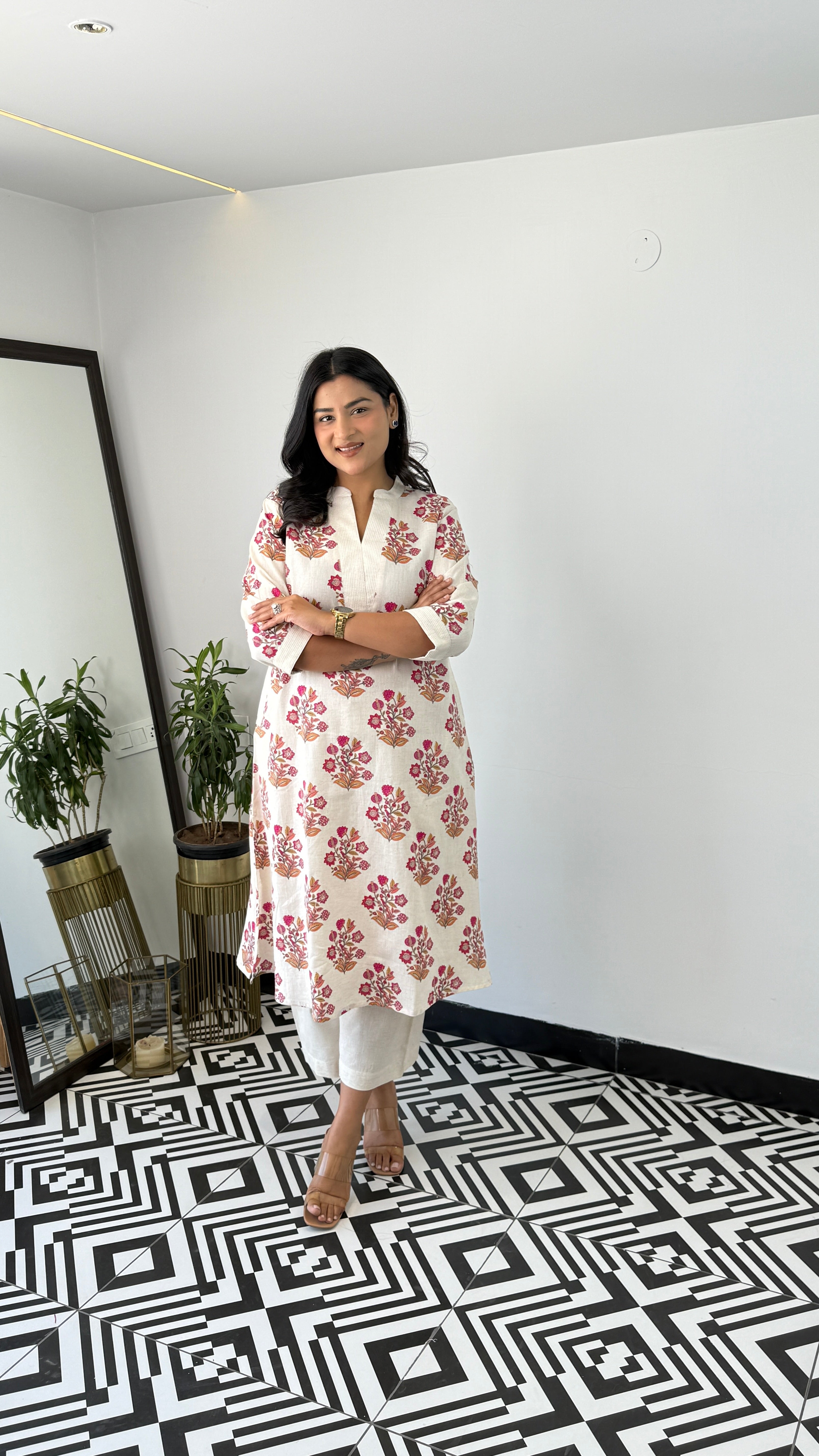 Ram Buti Pink Kurta Pants