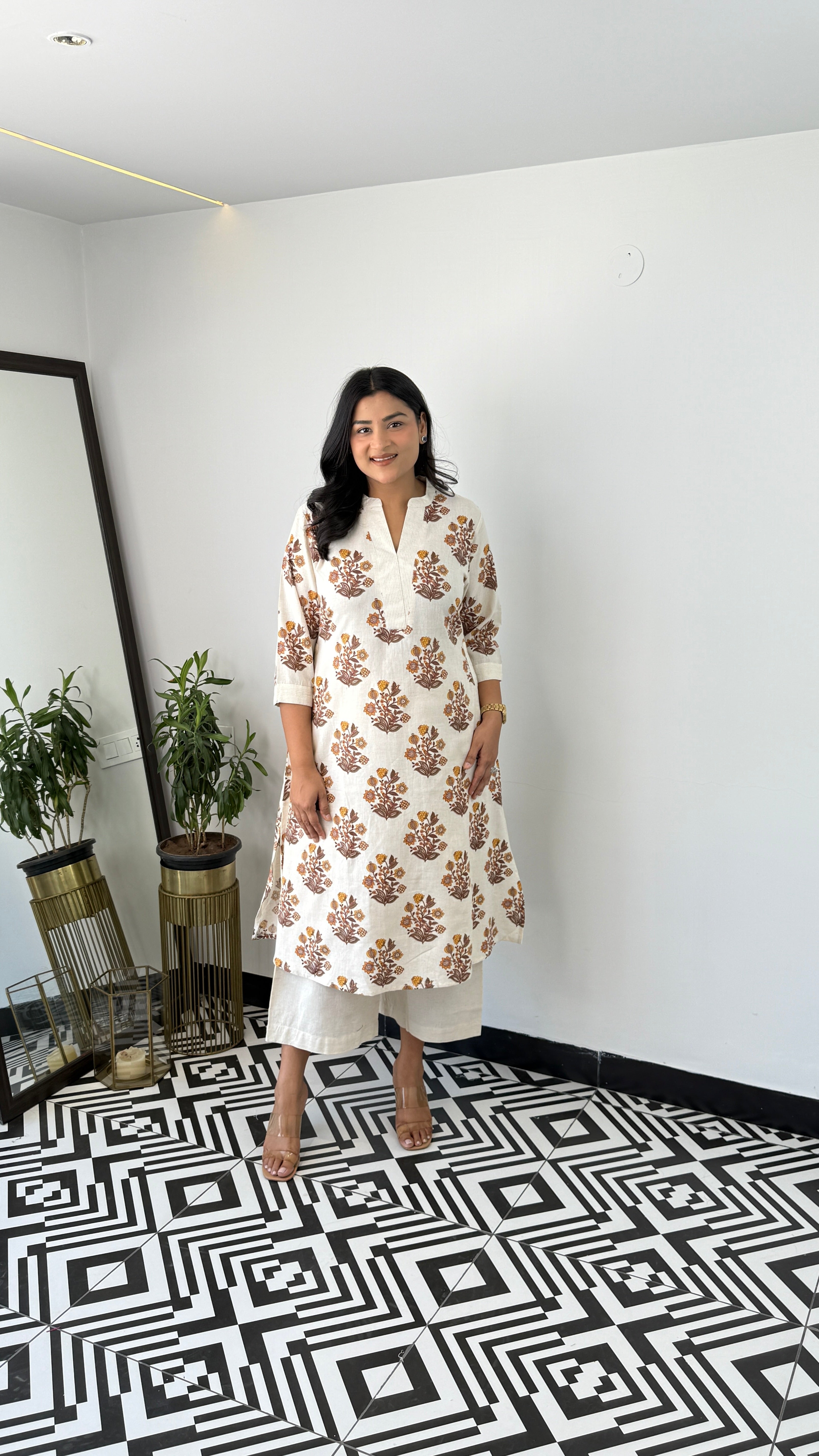 Ram Buti Mustard Kurta Pants