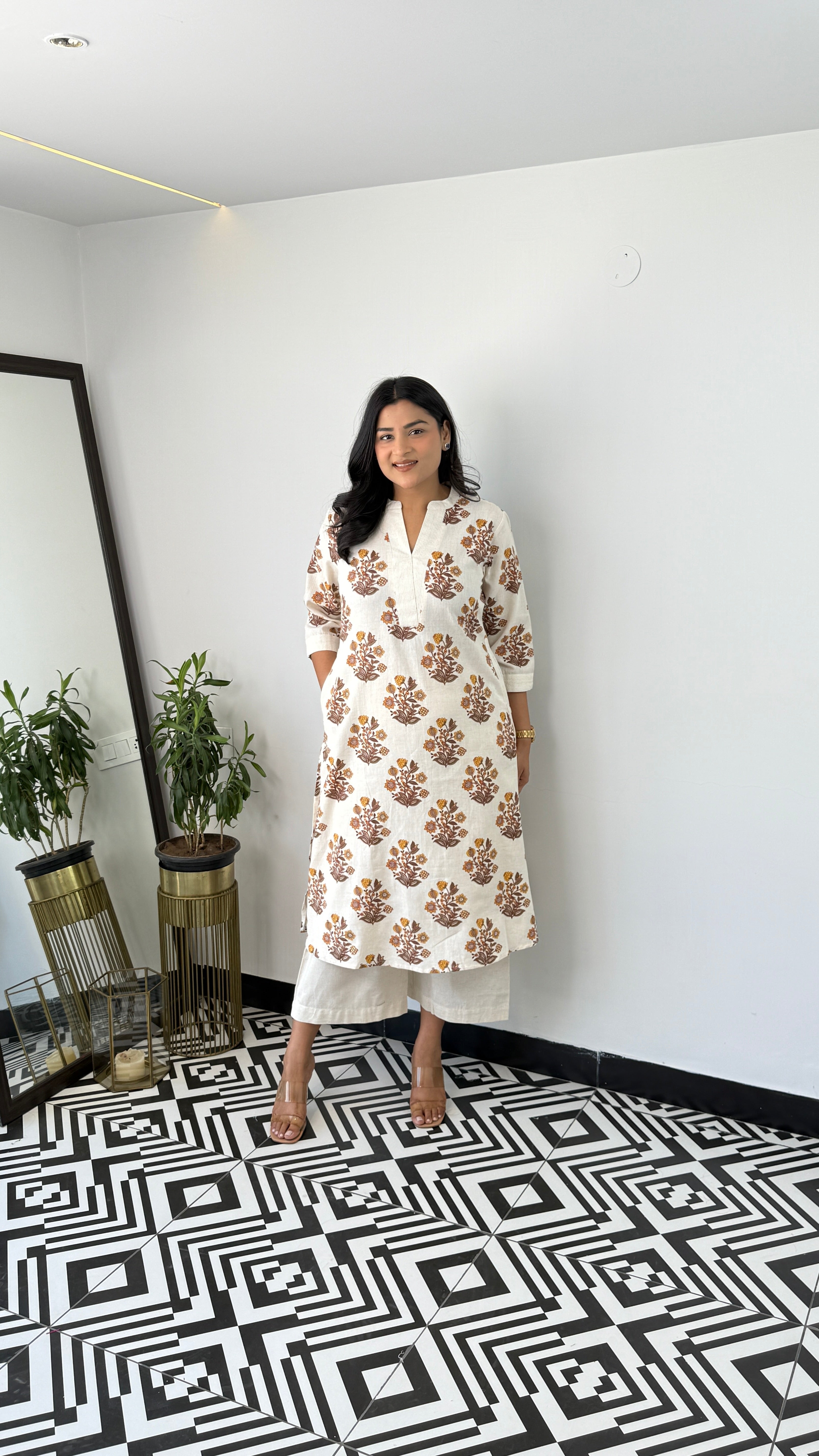 Ram Buti Mustard Kurta Pants