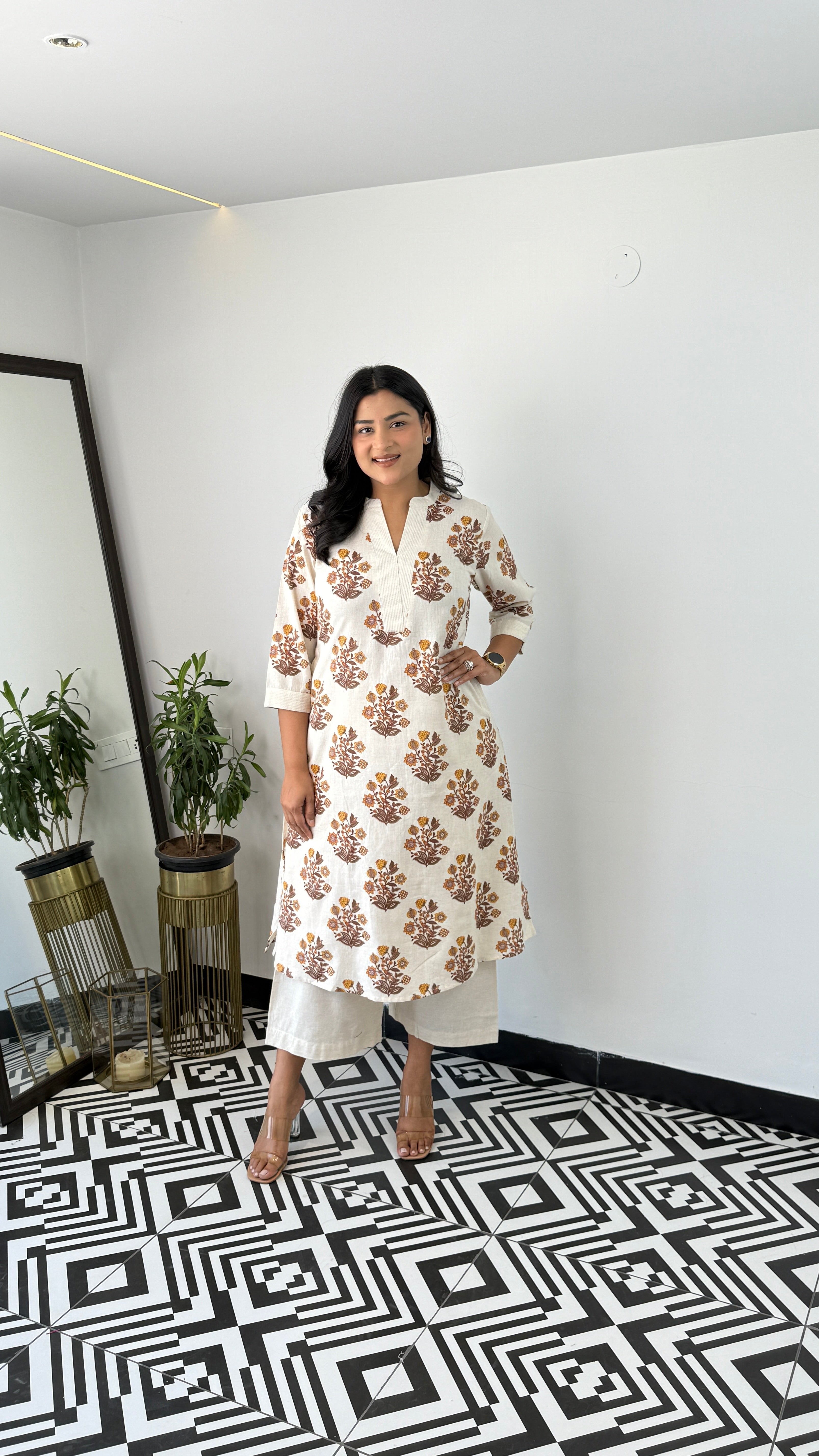 Ram Buti Mustard Kurta Pants