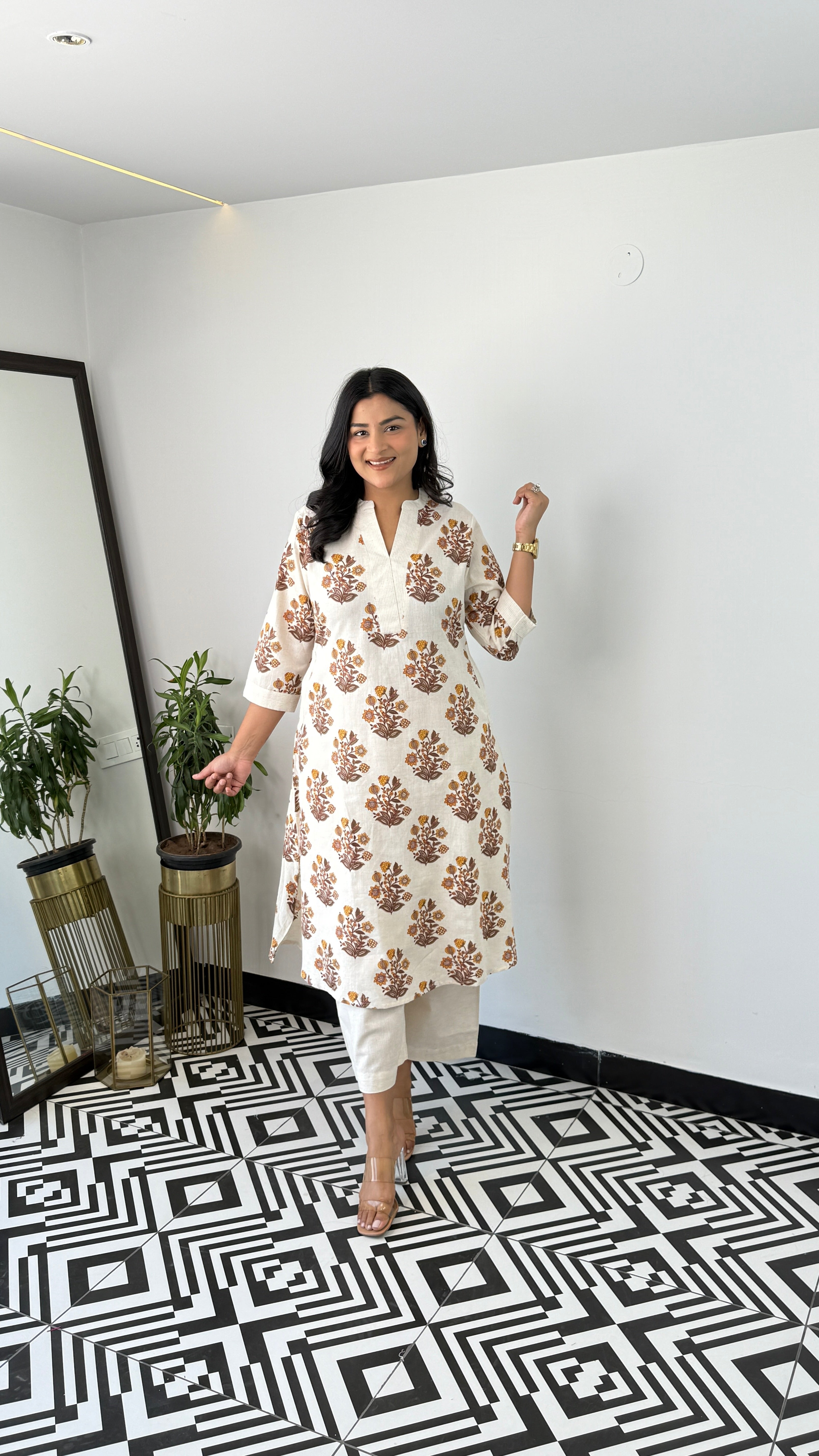 Ram Buti Mustard Kurta Pants