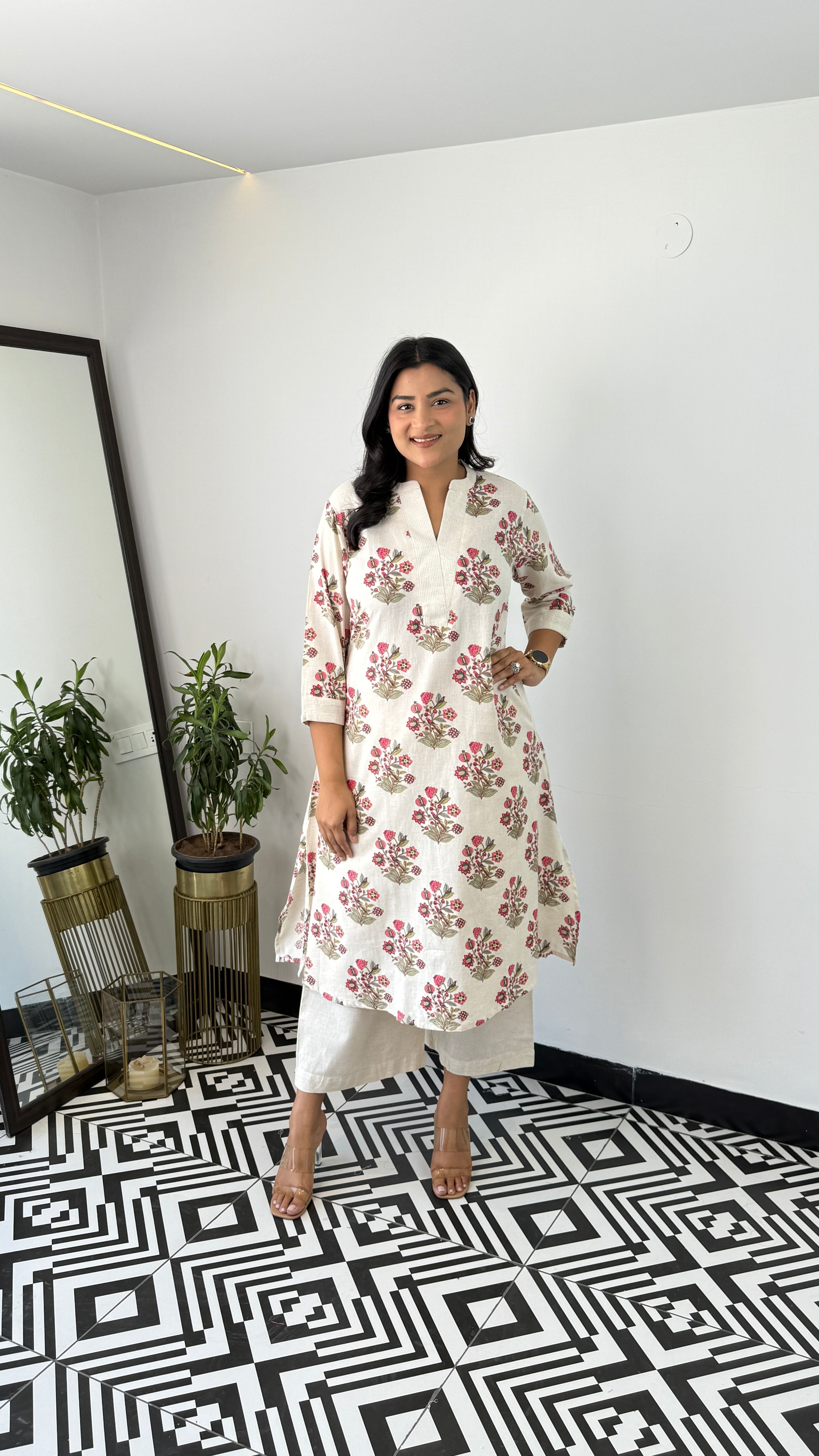 Ram Buti Magenta Kurta Pants