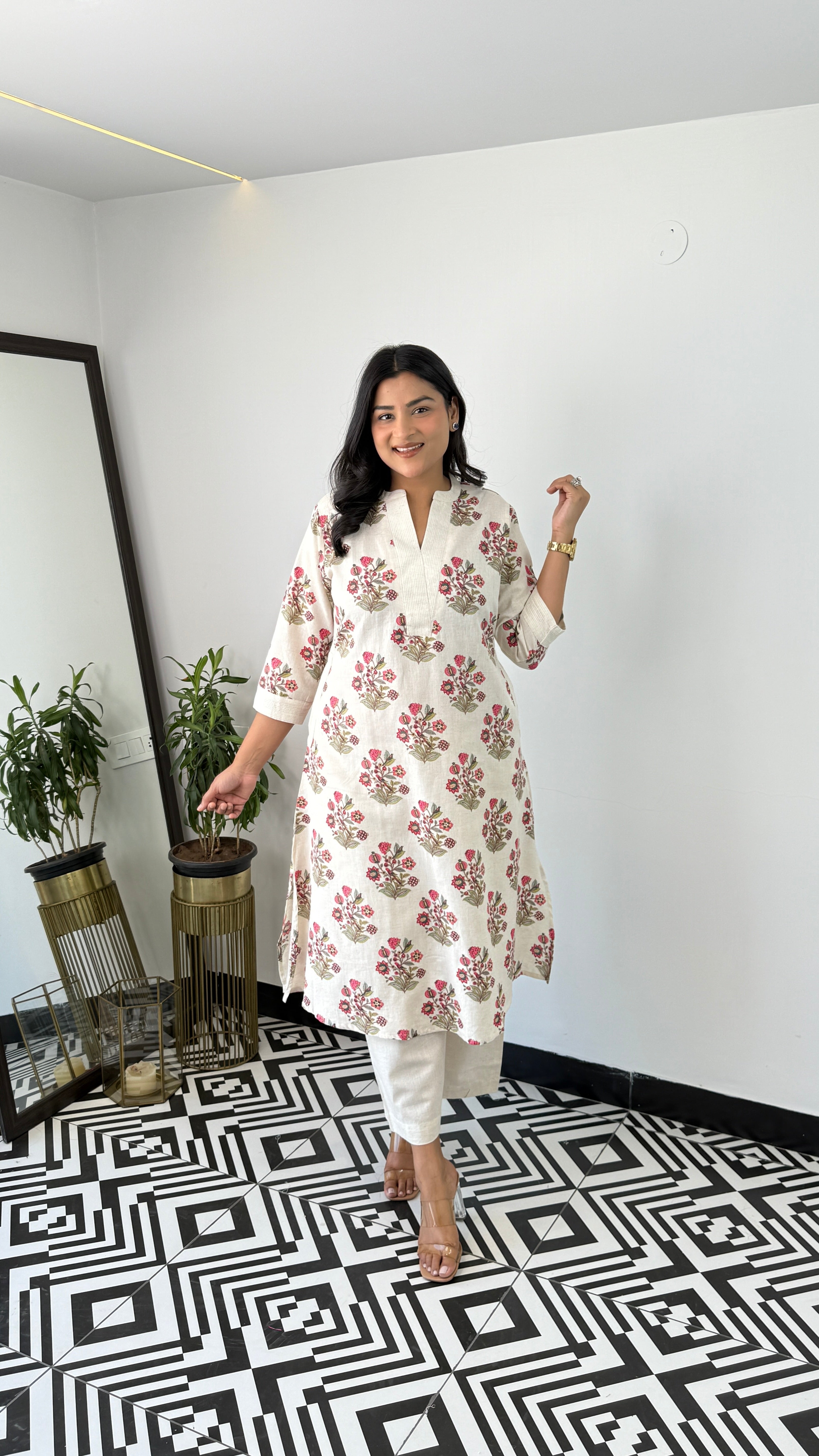 Ram Buti Magenta Kurta Pants