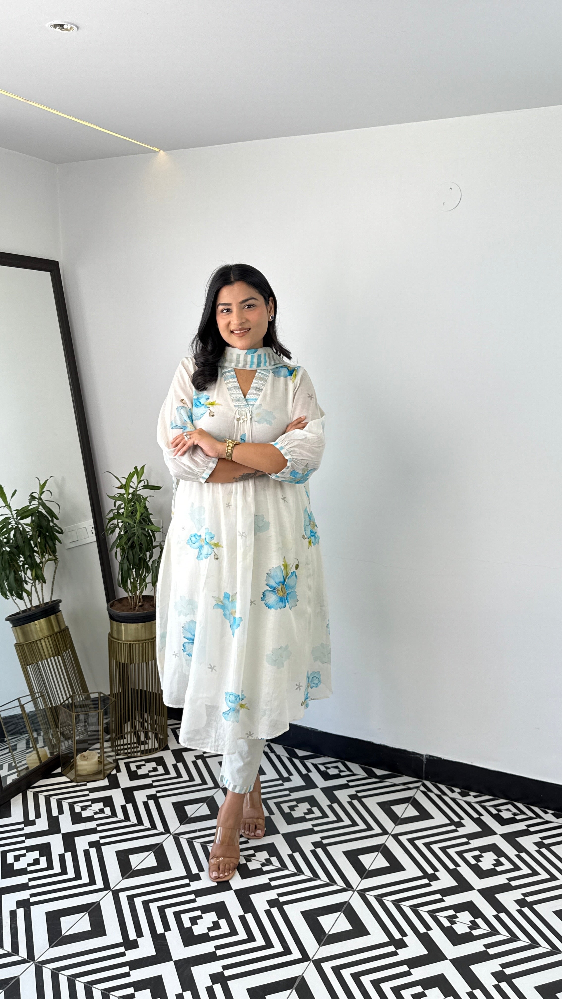 Faiza Floral Suit Set