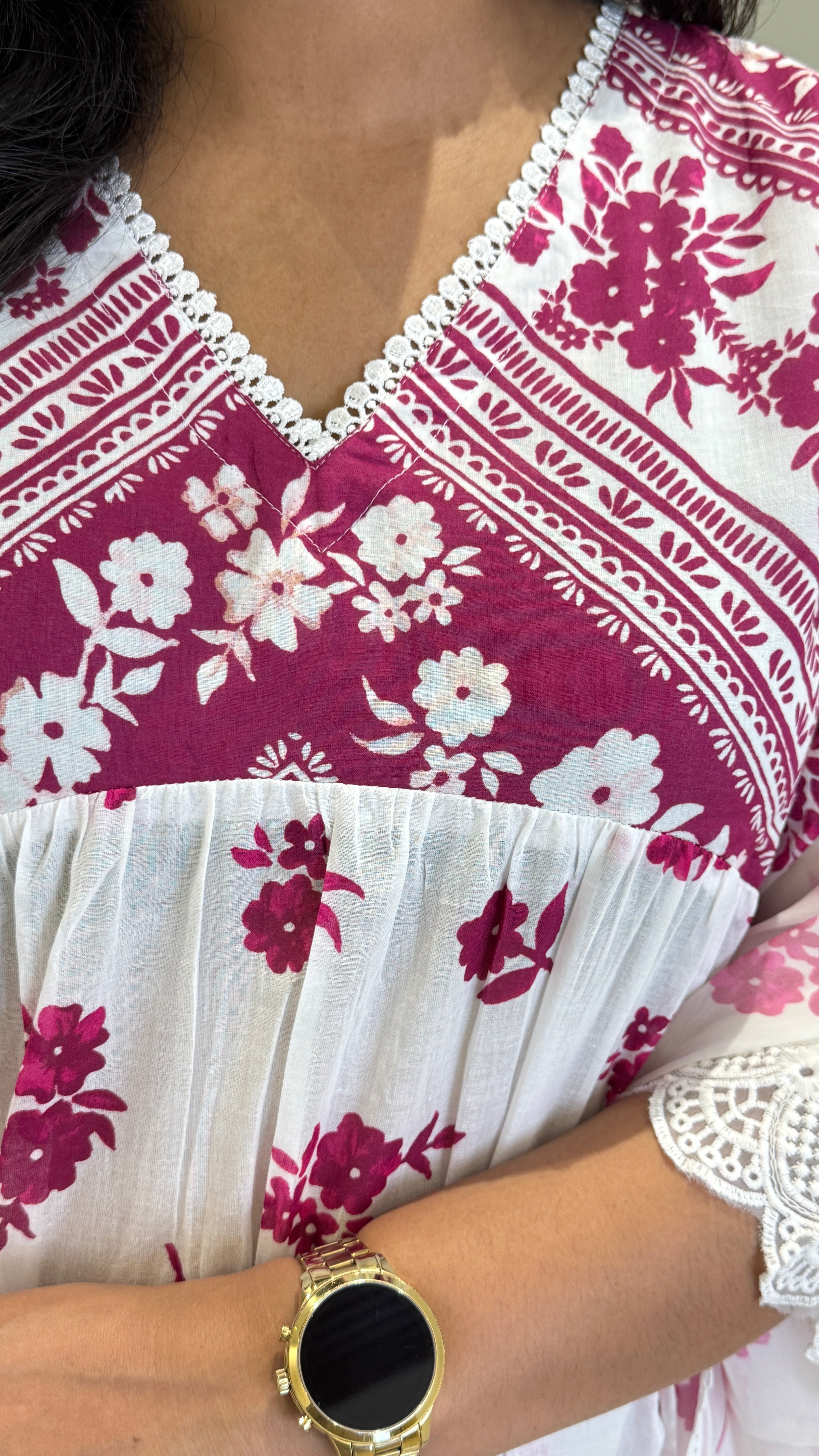 Pink & White Loom Suit Set