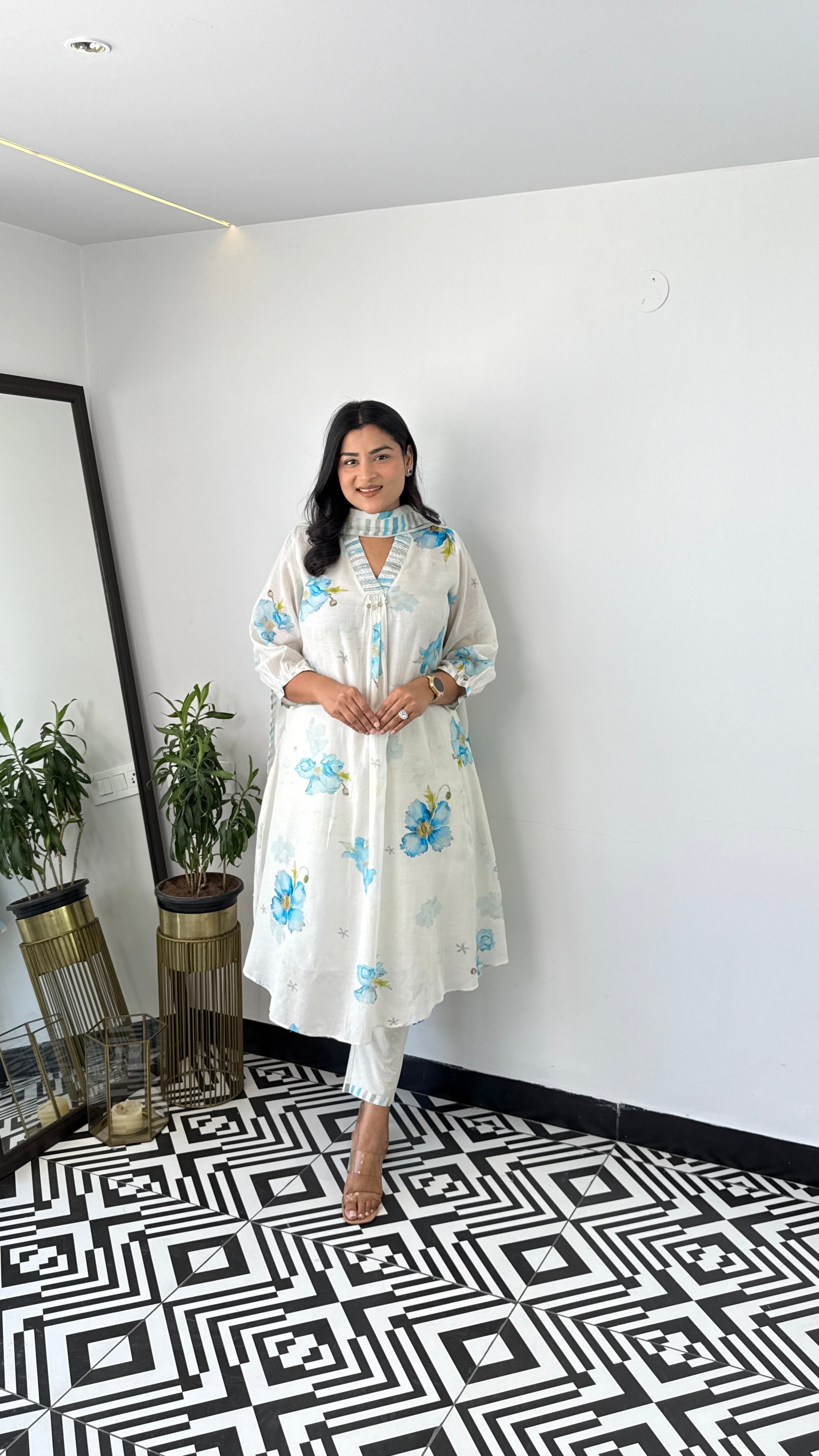 Faiza Floral Suit Set