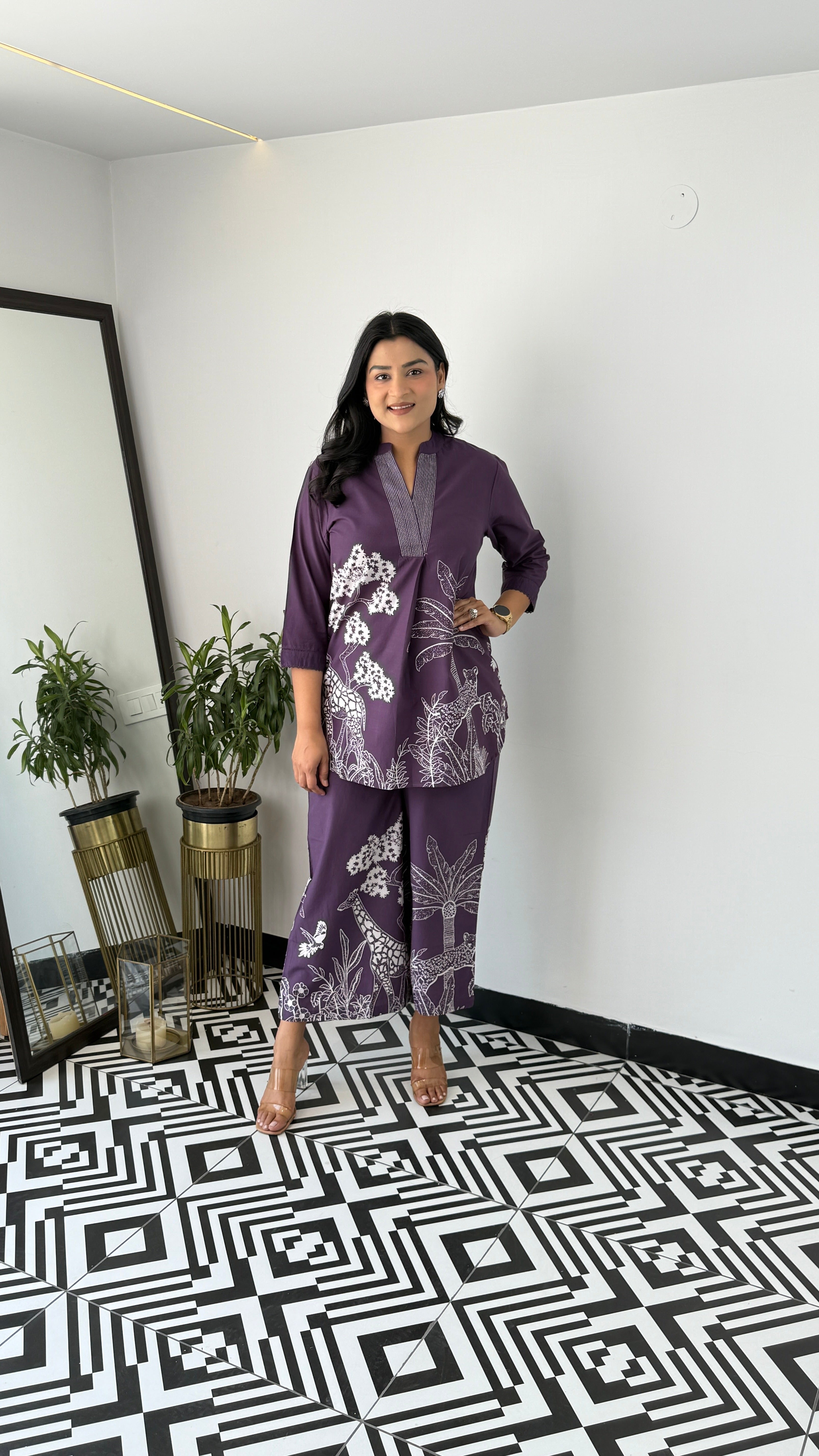 ⁠Tropical Purple Cord Set