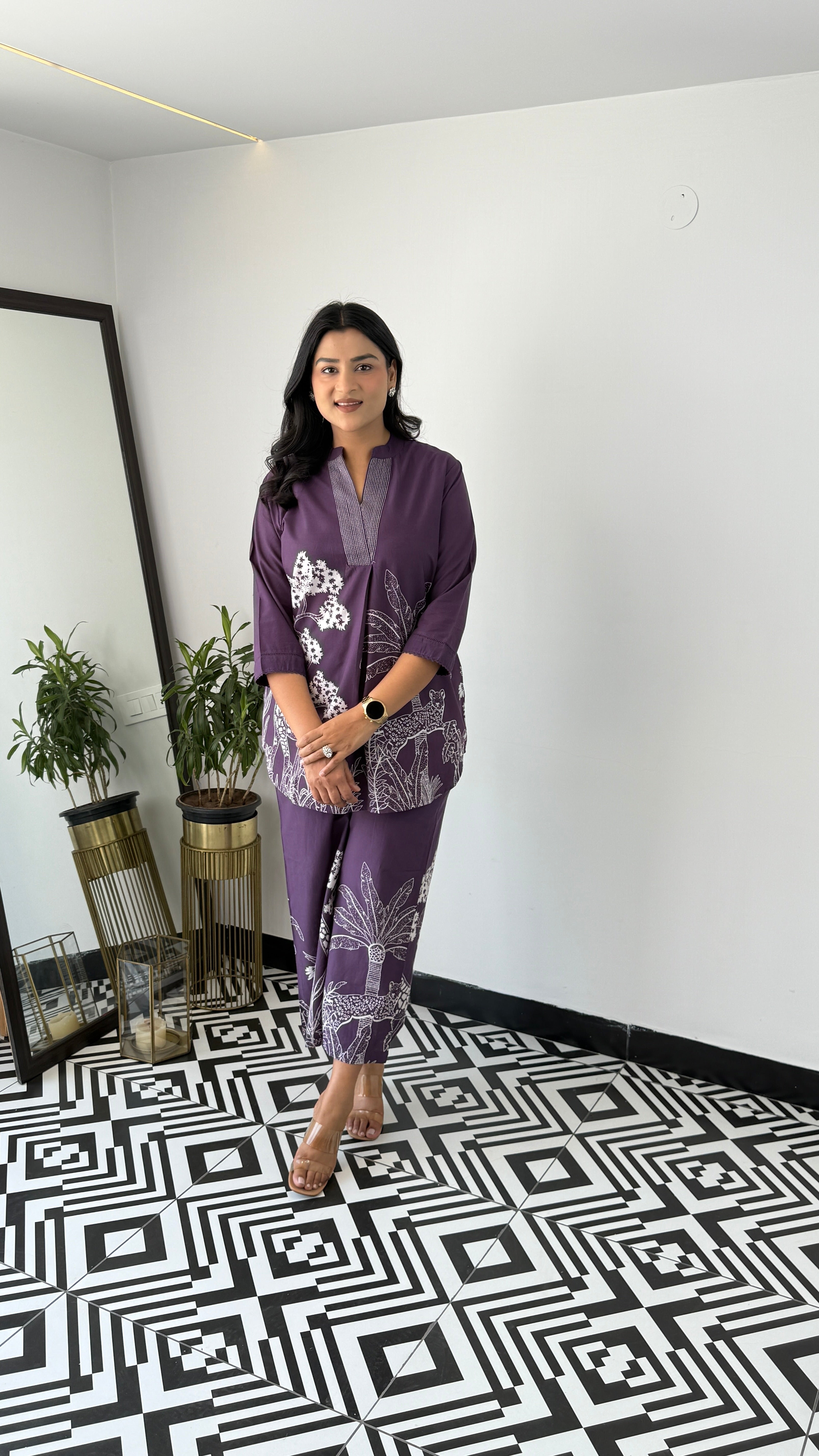 ⁠Tropical Purple Cord Set