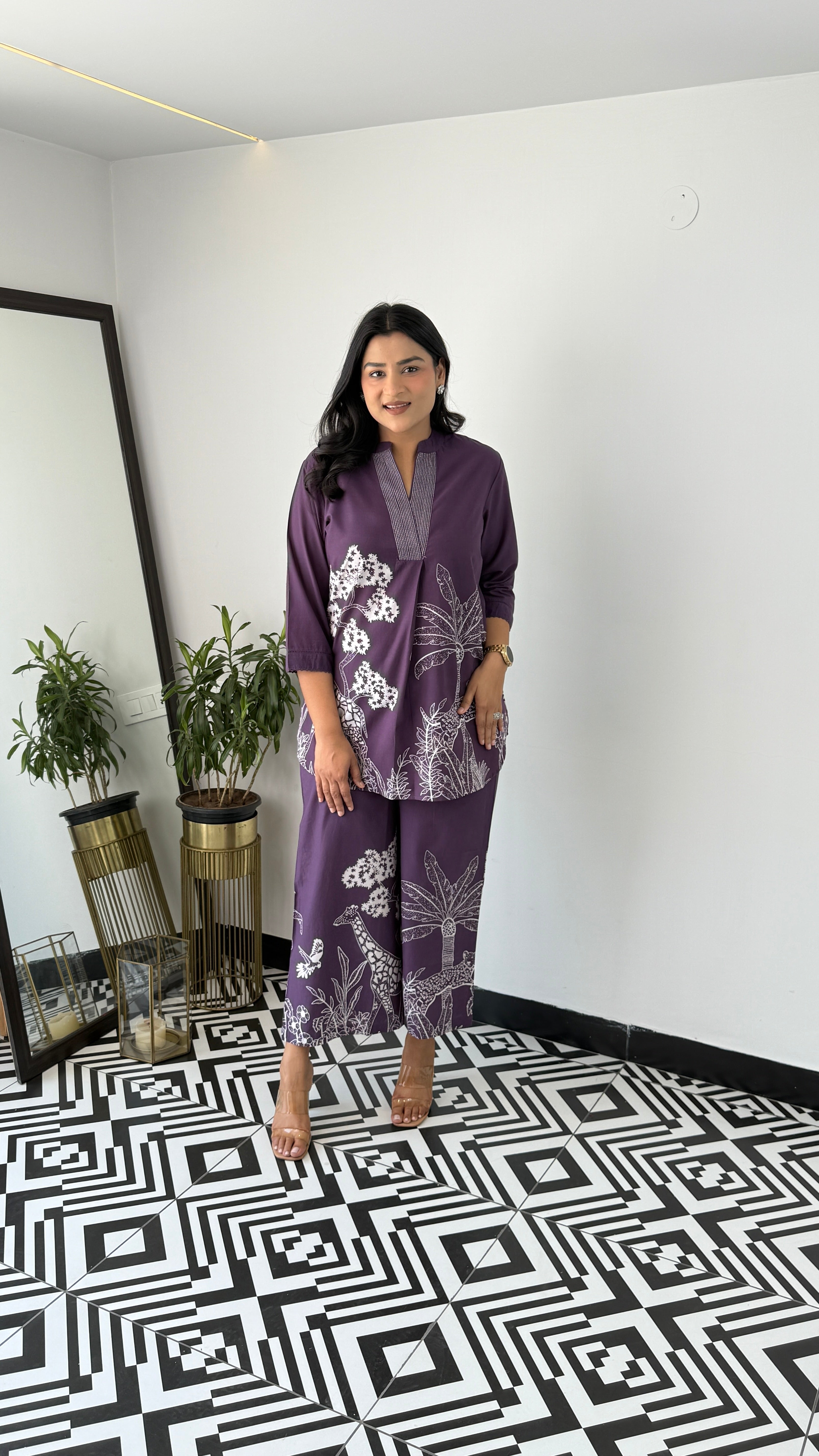 ⁠Tropical Purple Cord Set