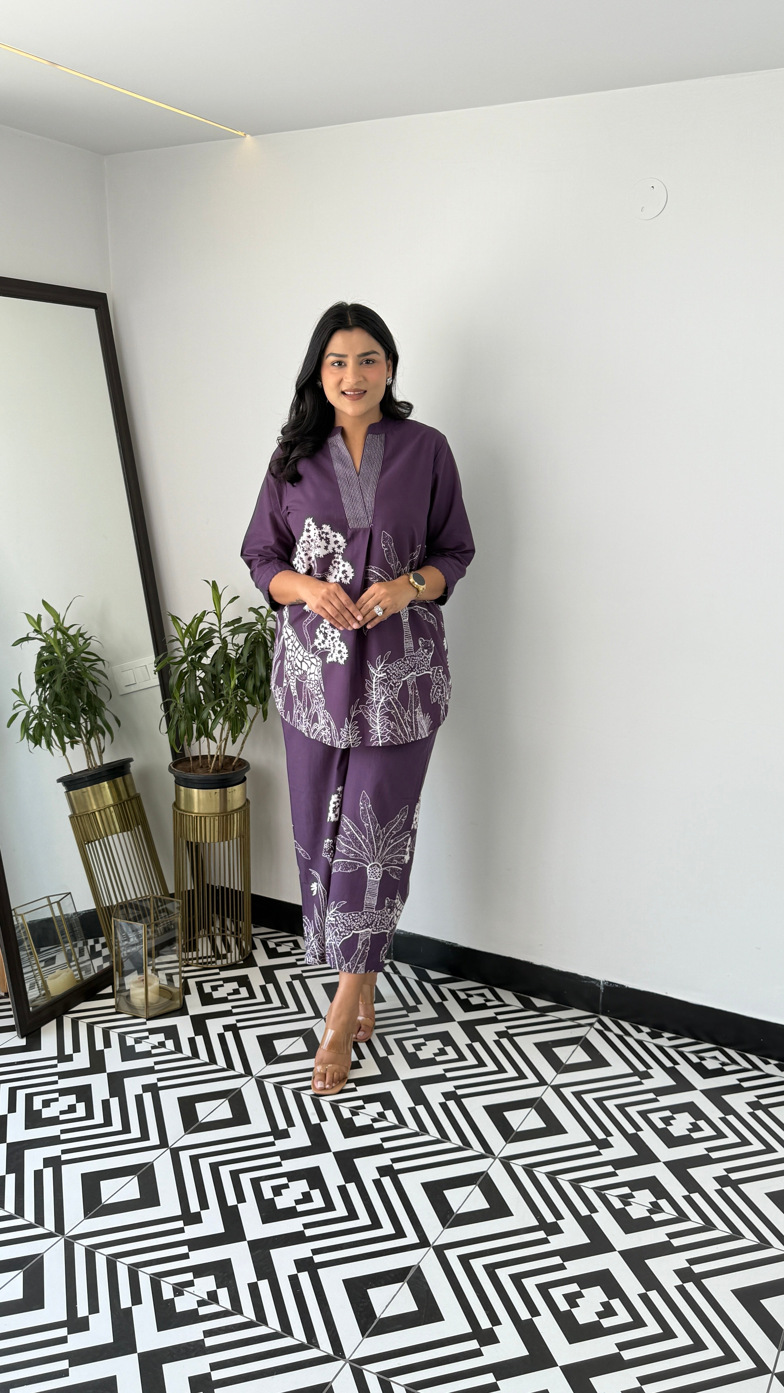 ⁠Tropical Purple Cord Set