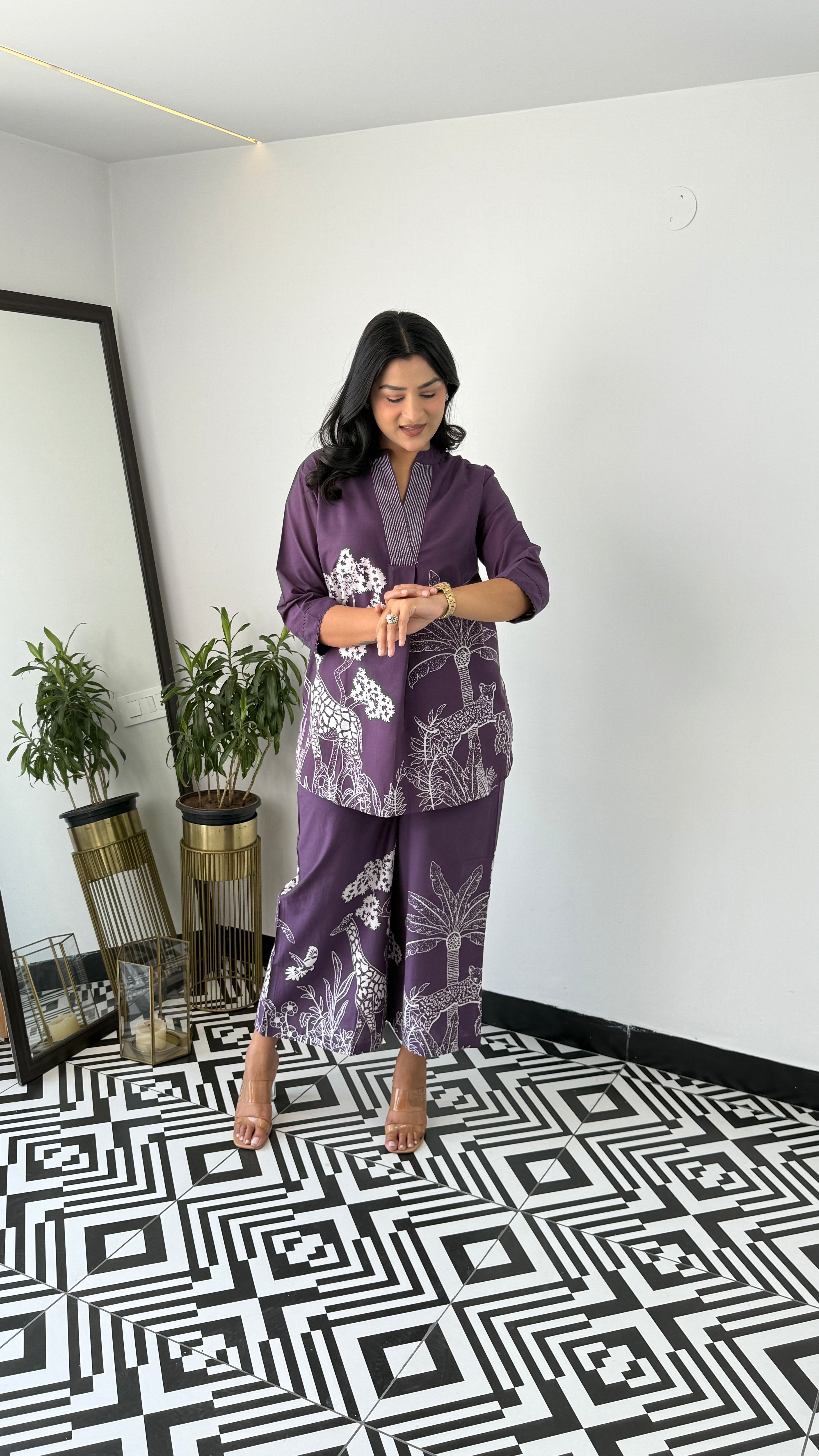 ⁠Tropical Purple Cord Set