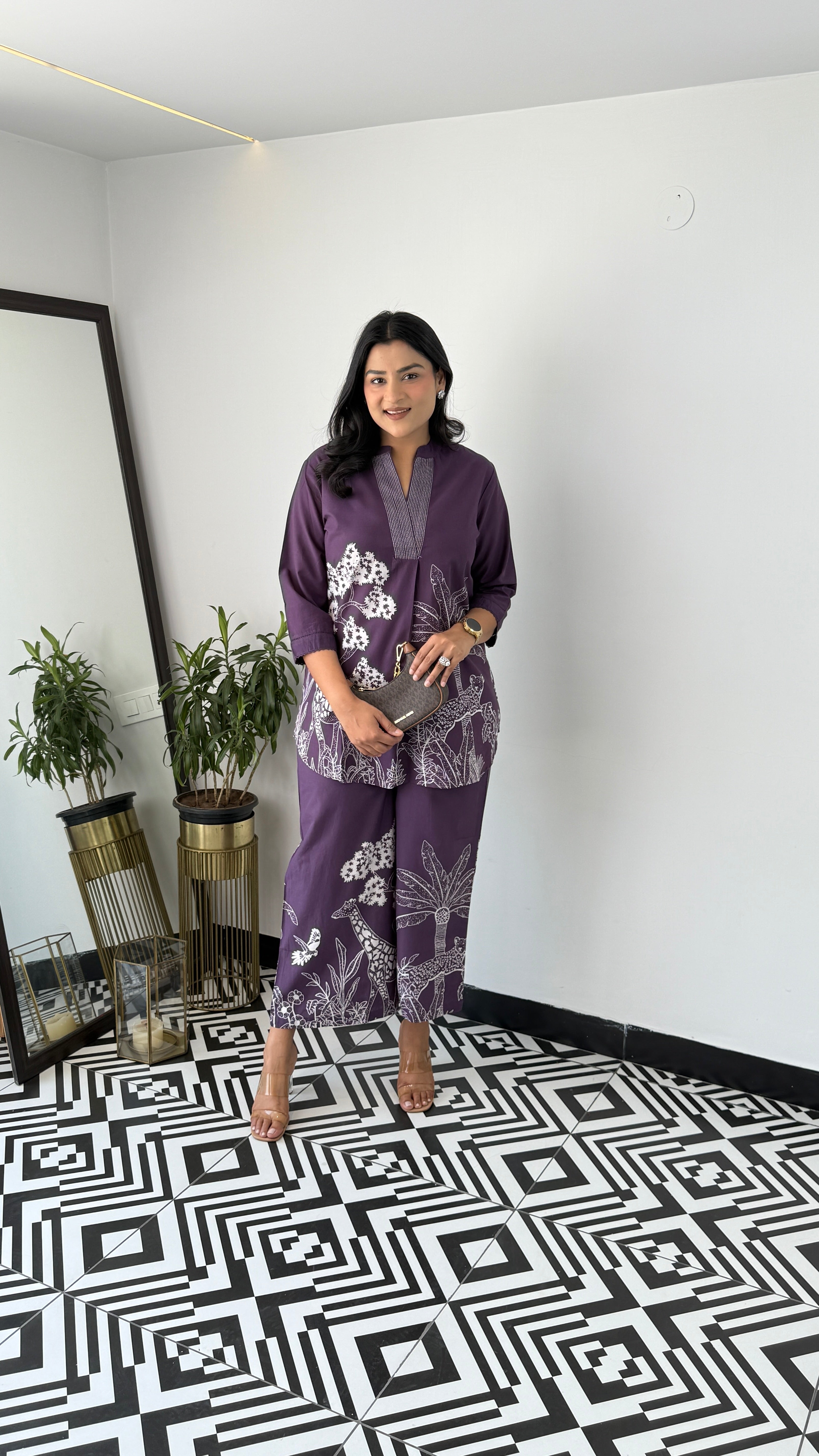 ⁠Tropical Purple Cord Set