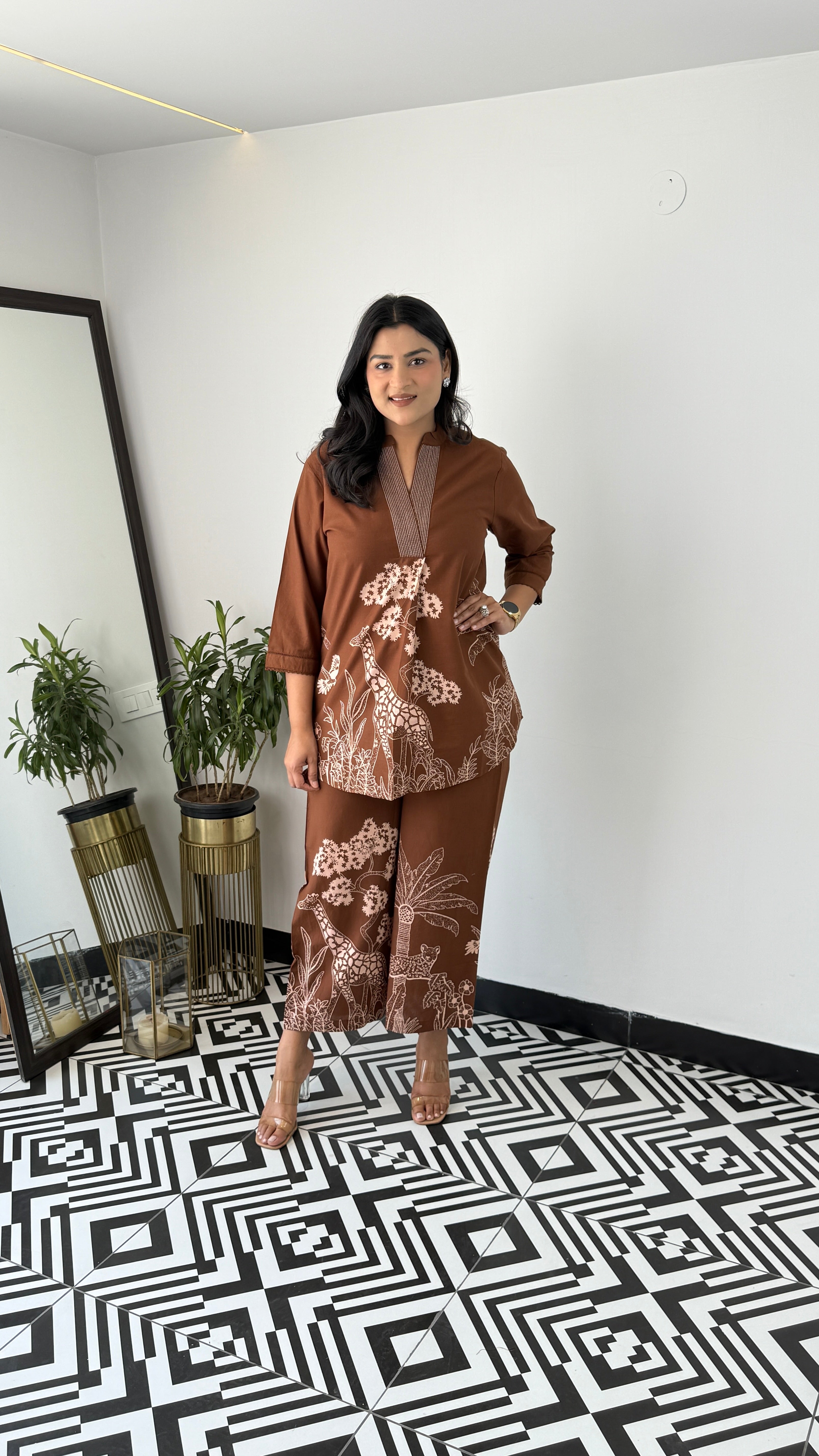 Tropical Brown Cord Set