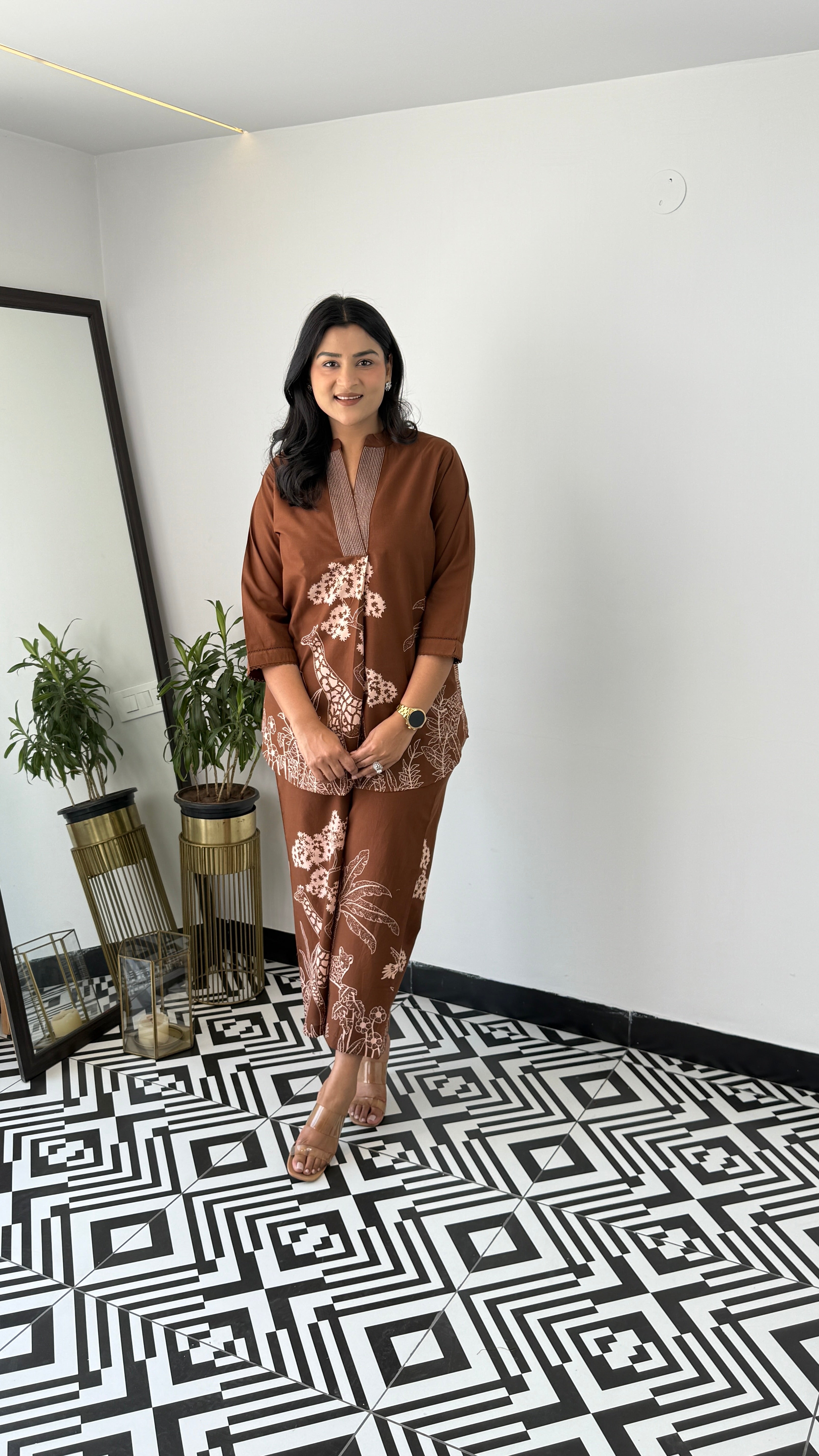 Tropical Brown Cord Set