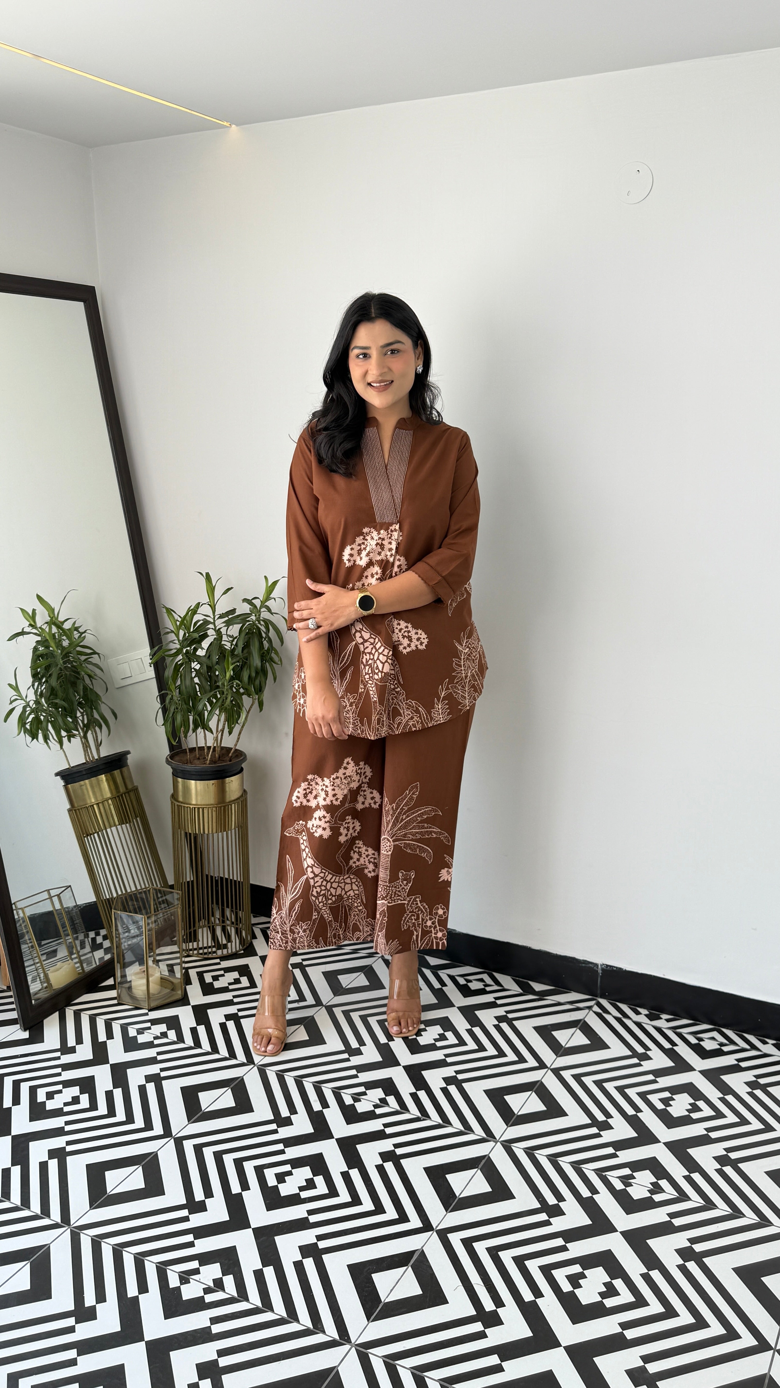 Tropical Brown Cord Set