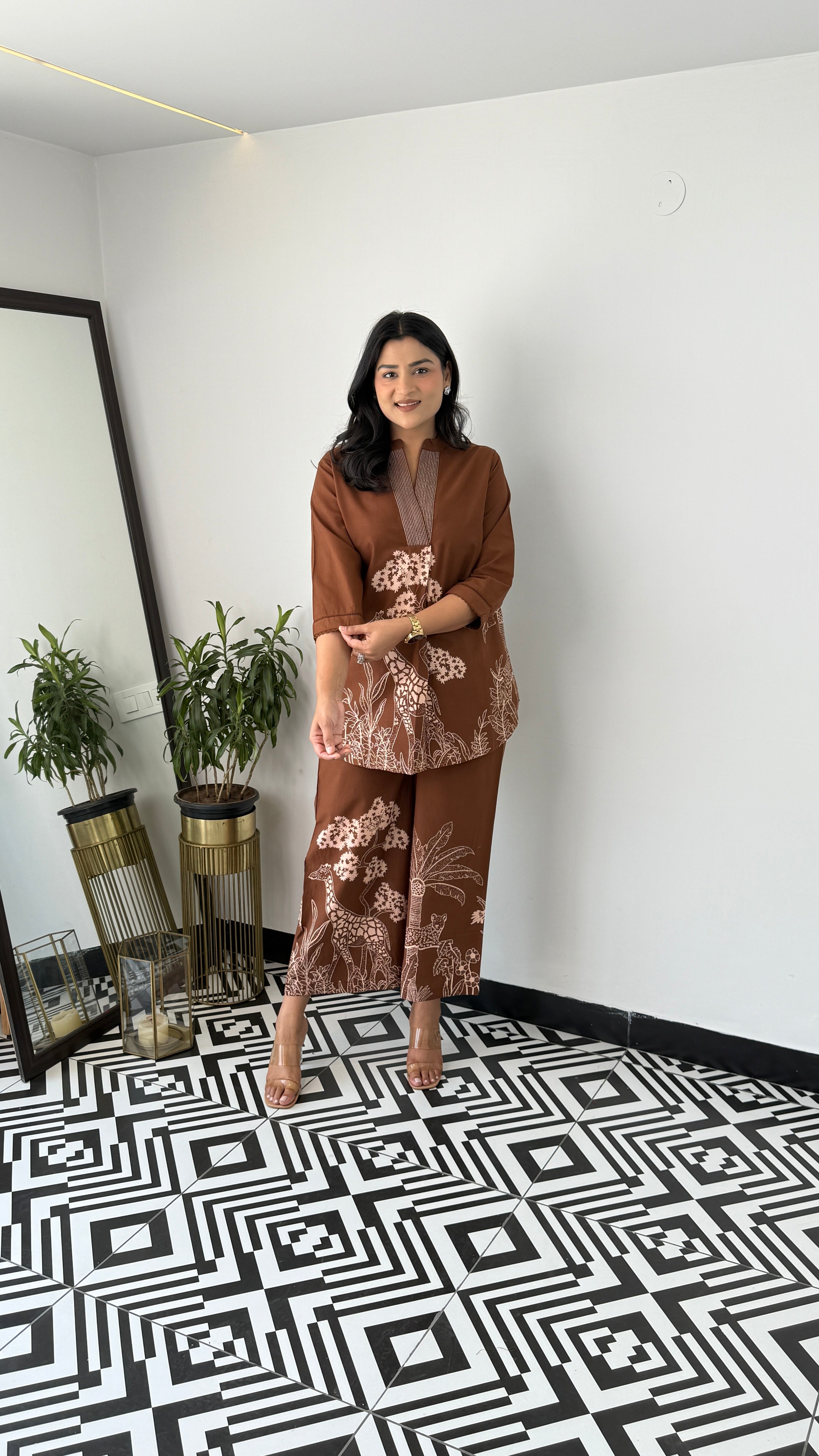 Tropical Brown Cord Set