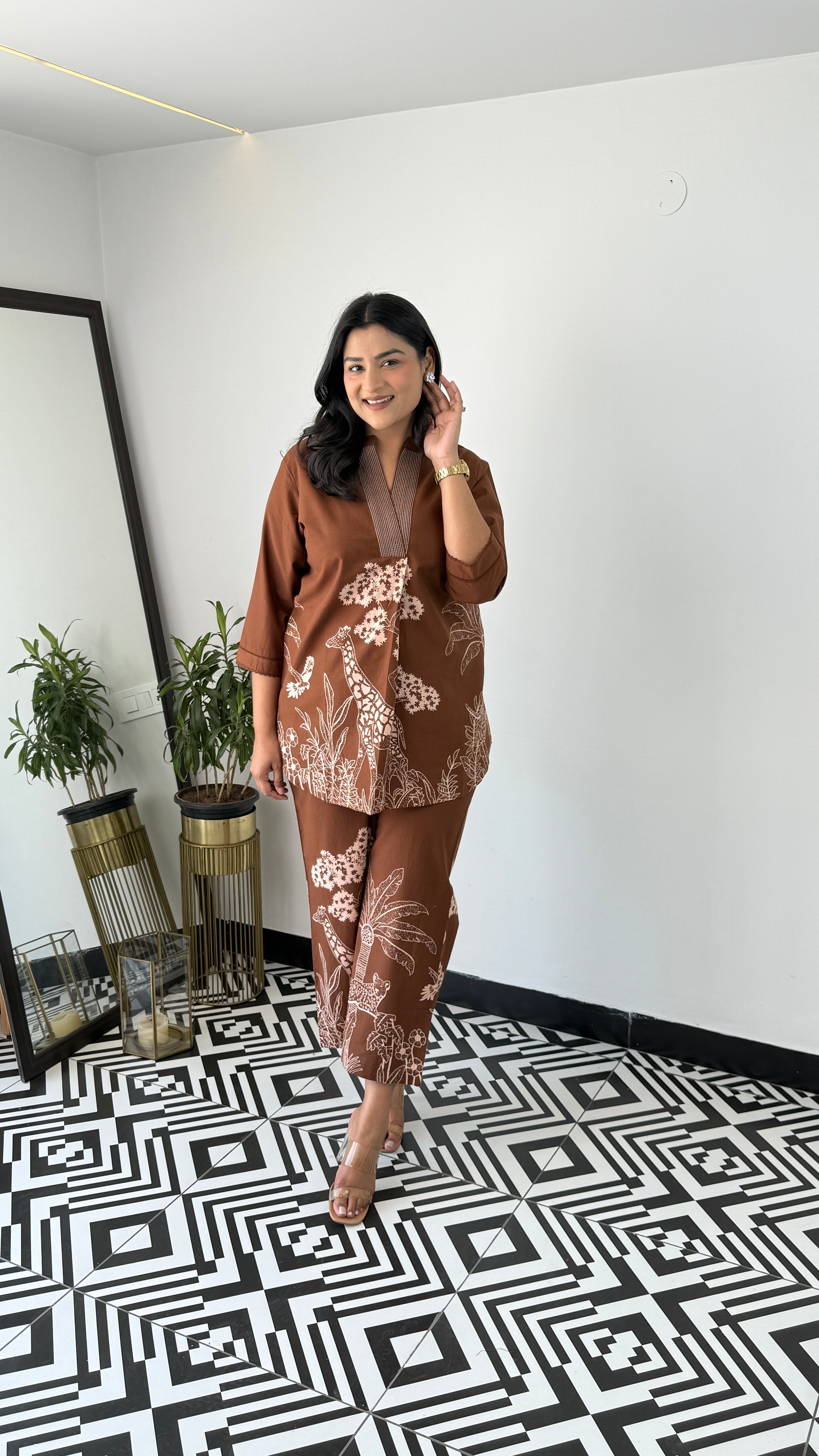 Tropical Brown Cord Set