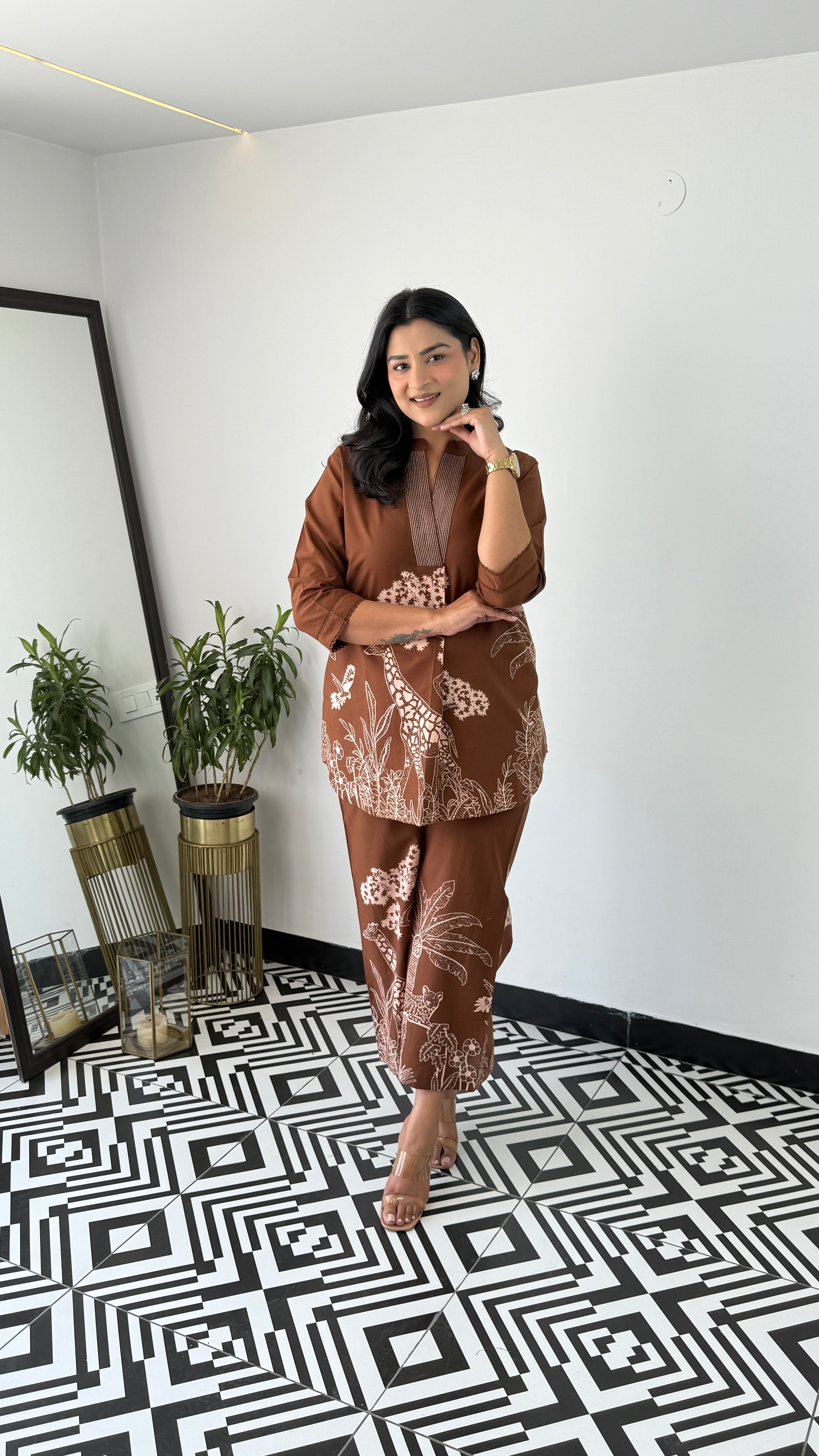 Tropical Brown Cord Set