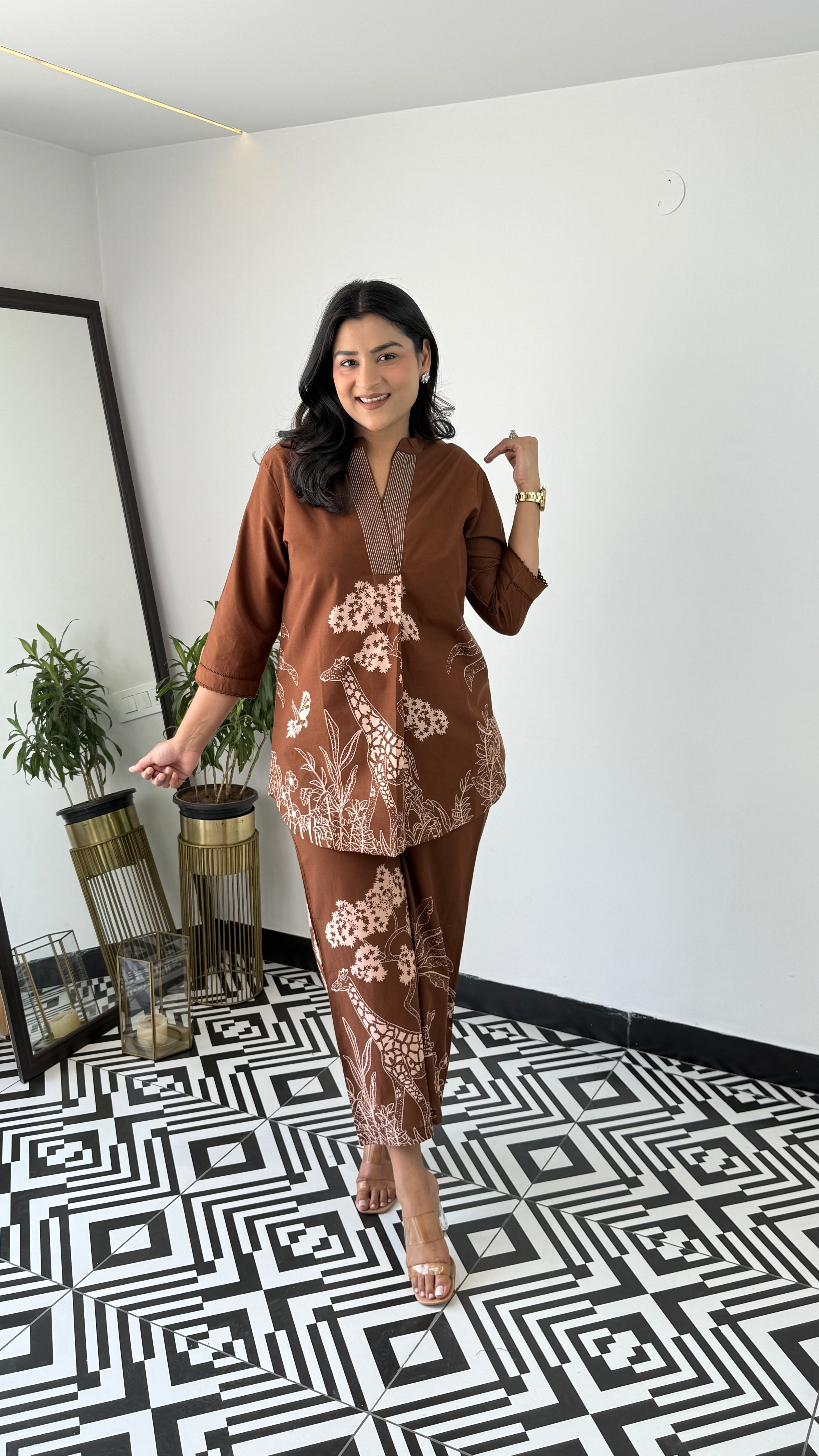 Tropical Brown Cord Set