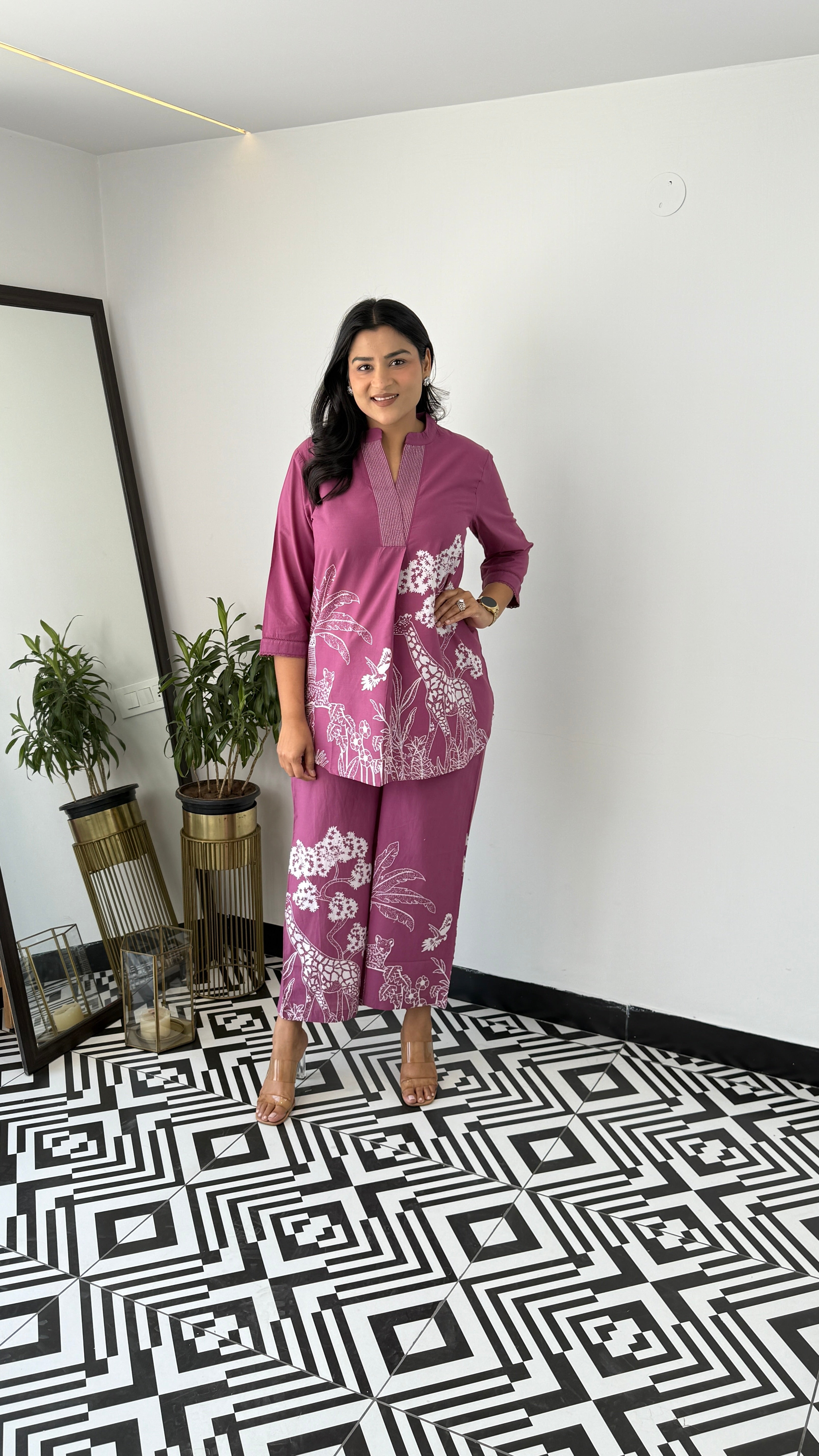 Tropical Mauve Cord Set