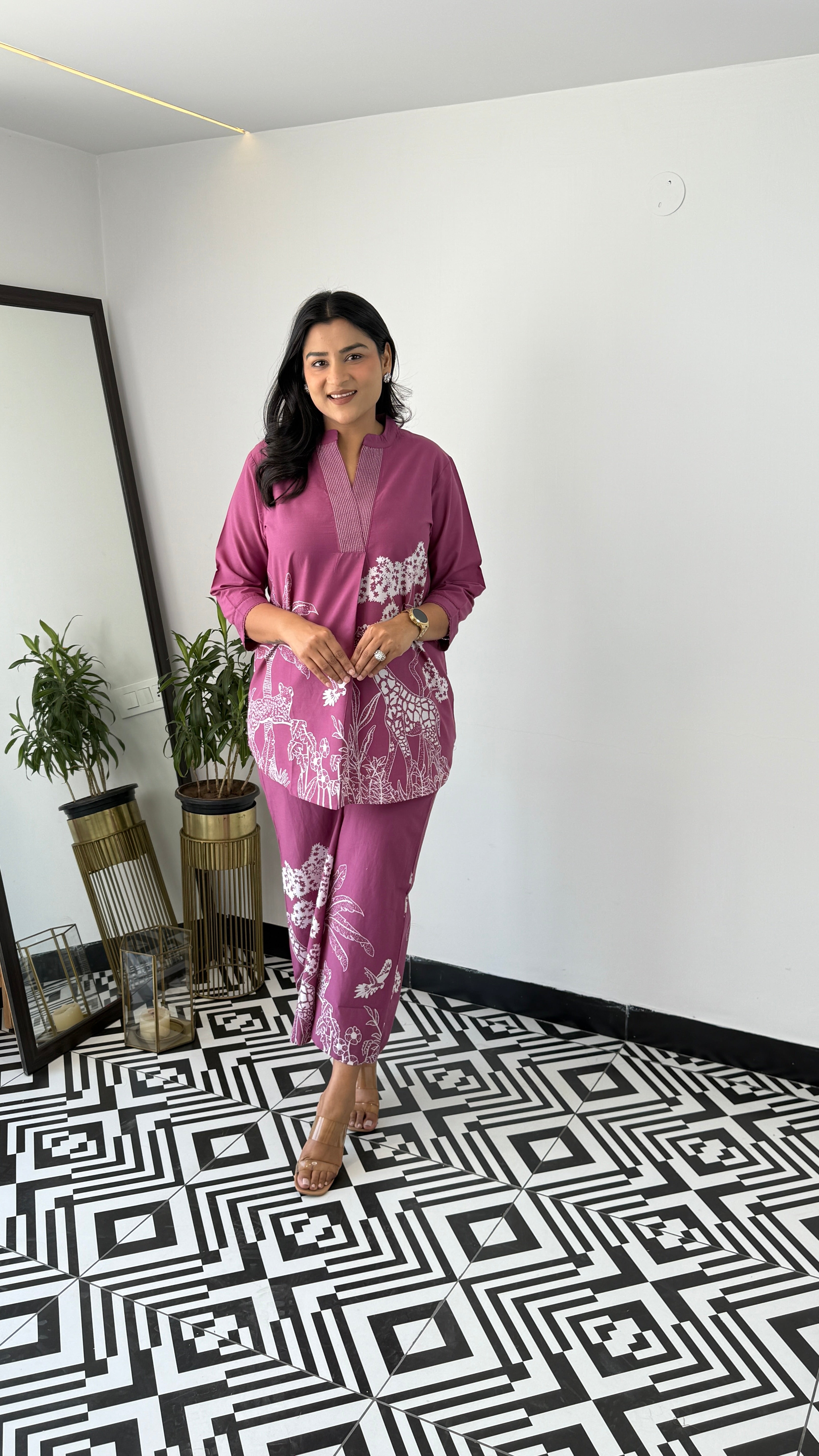 Tropical Mauve Cord Set