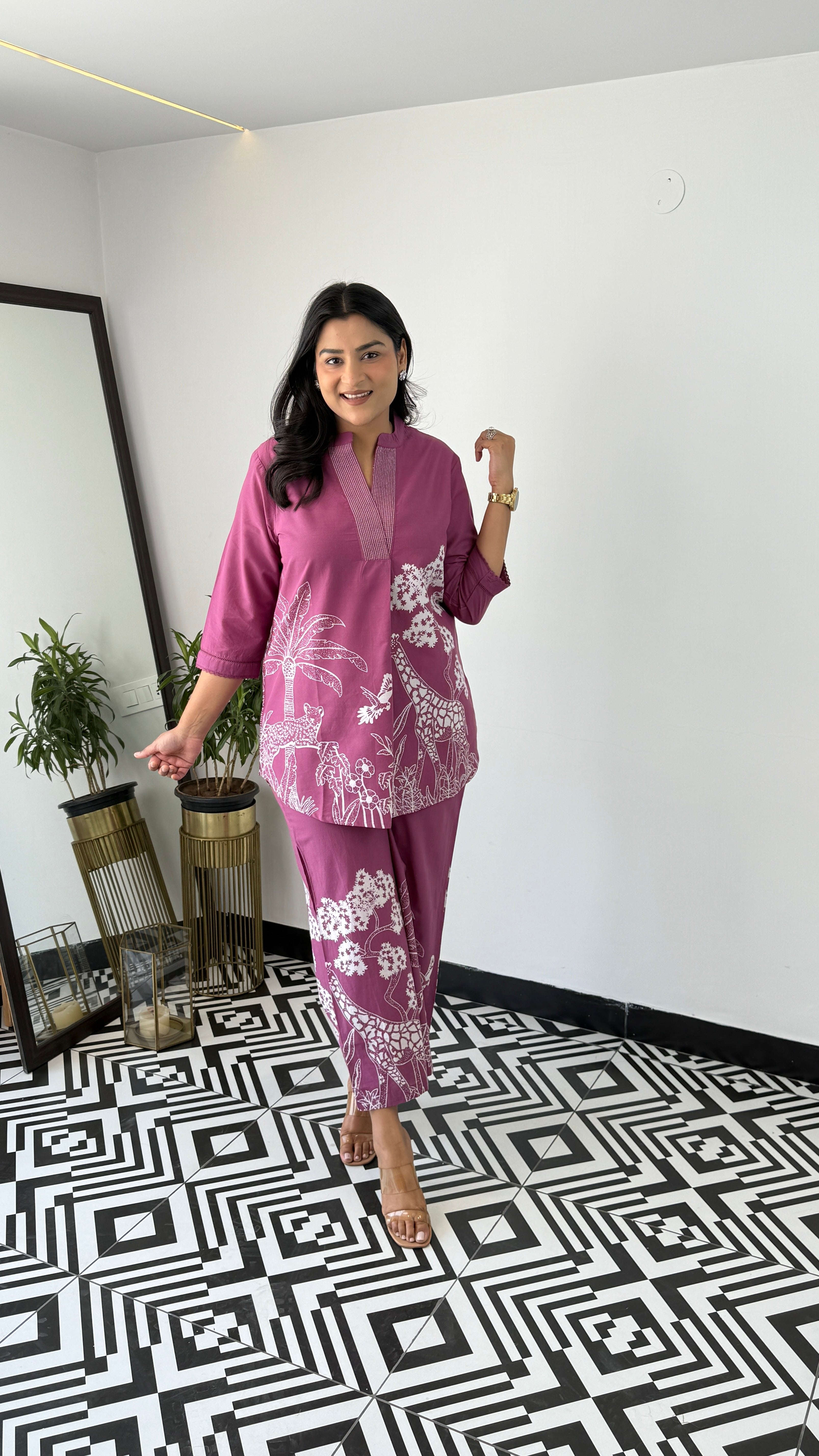 Tropical Mauve Cord Set