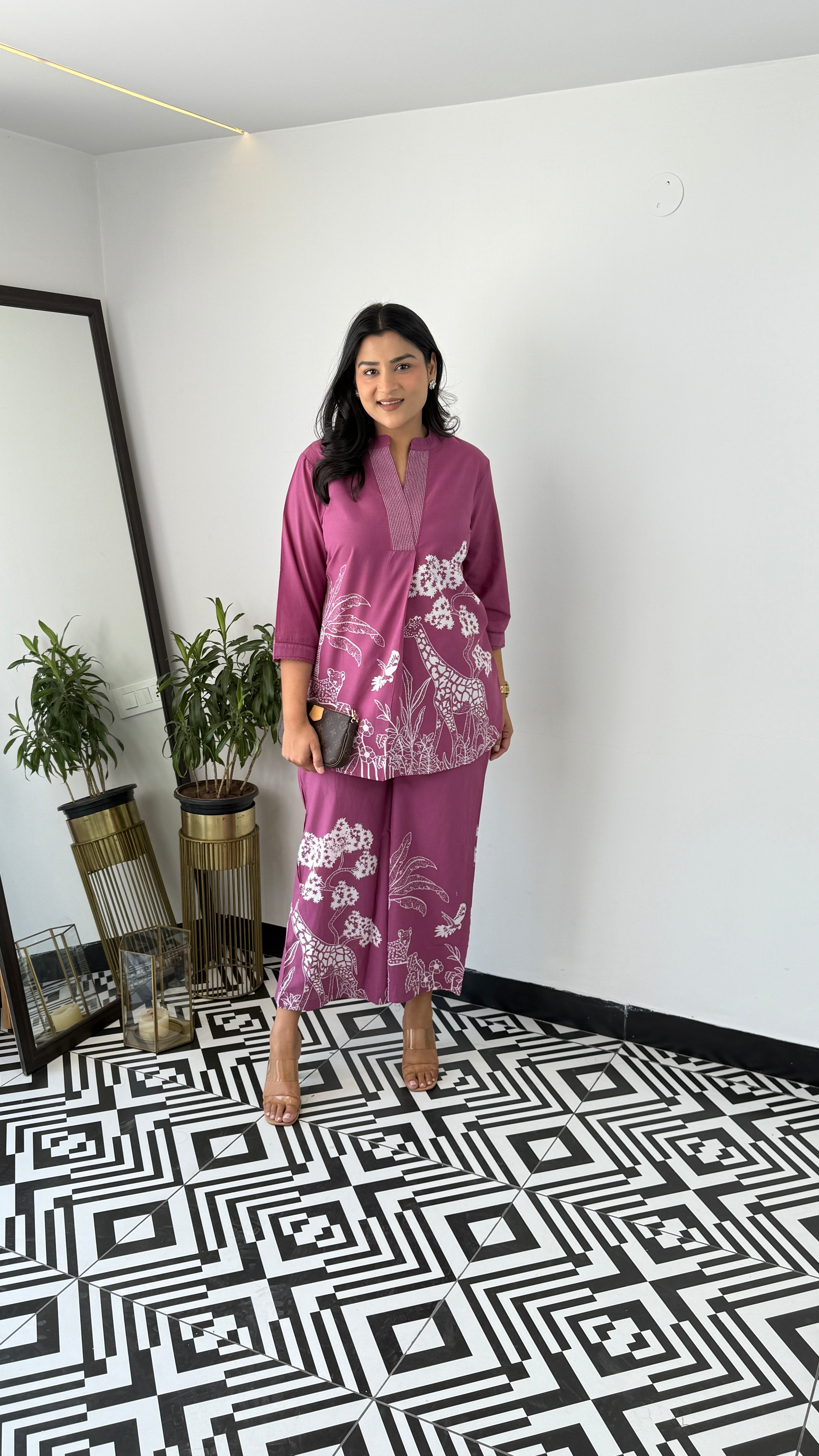 Tropical Mauve Cord Set