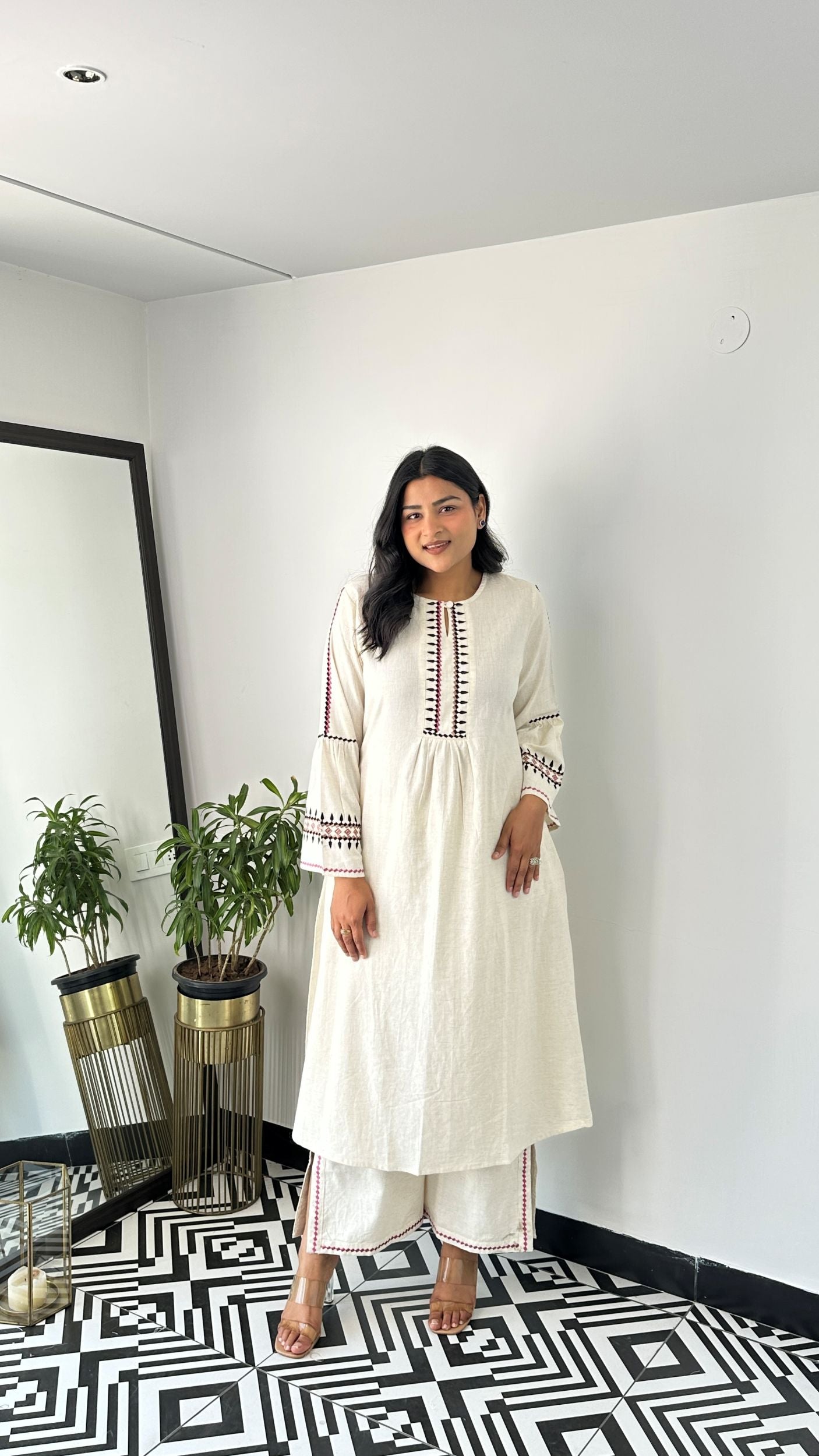 Ikkai Black Kurta Pants