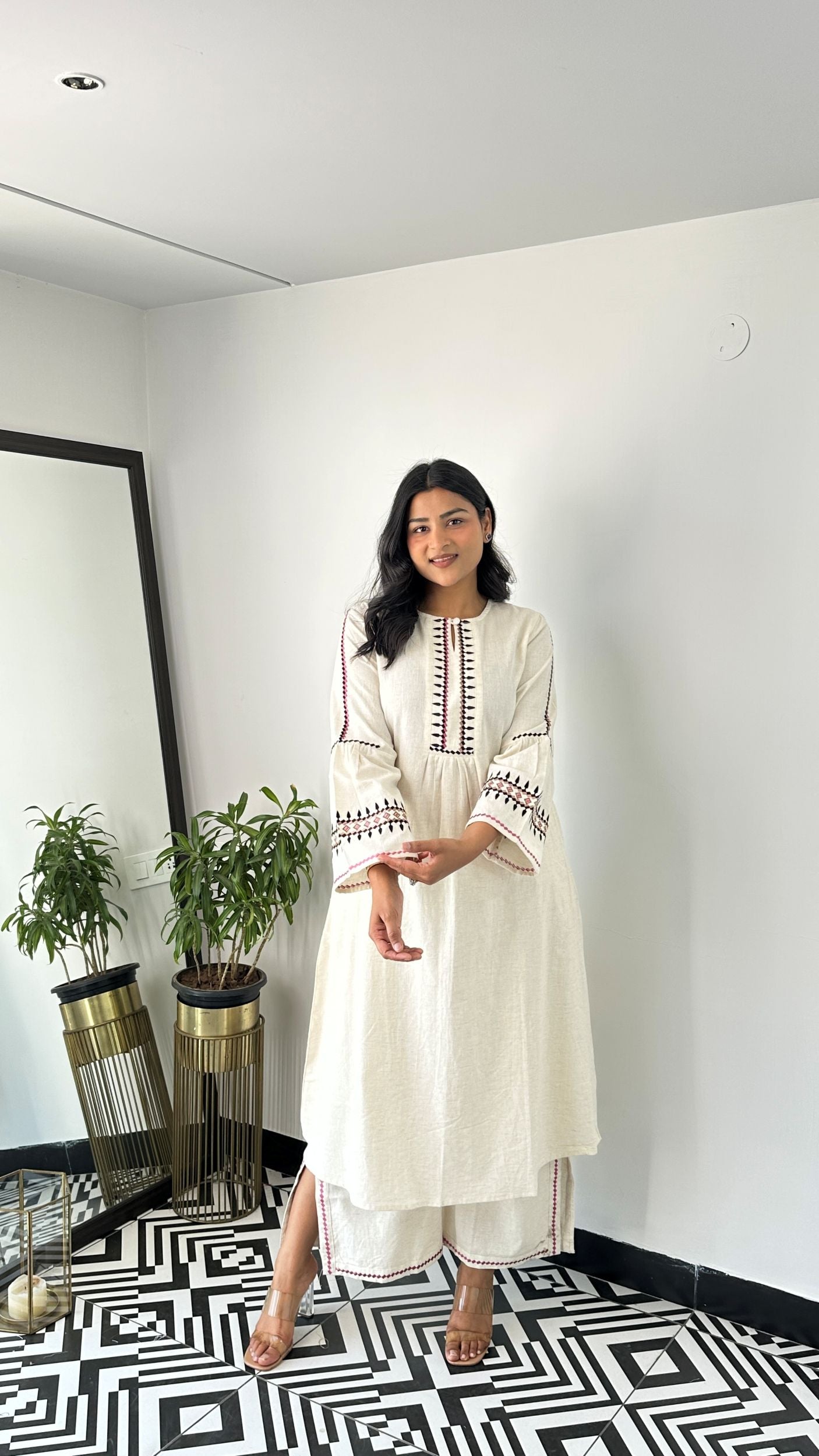 Ikkai Black Kurta Pants