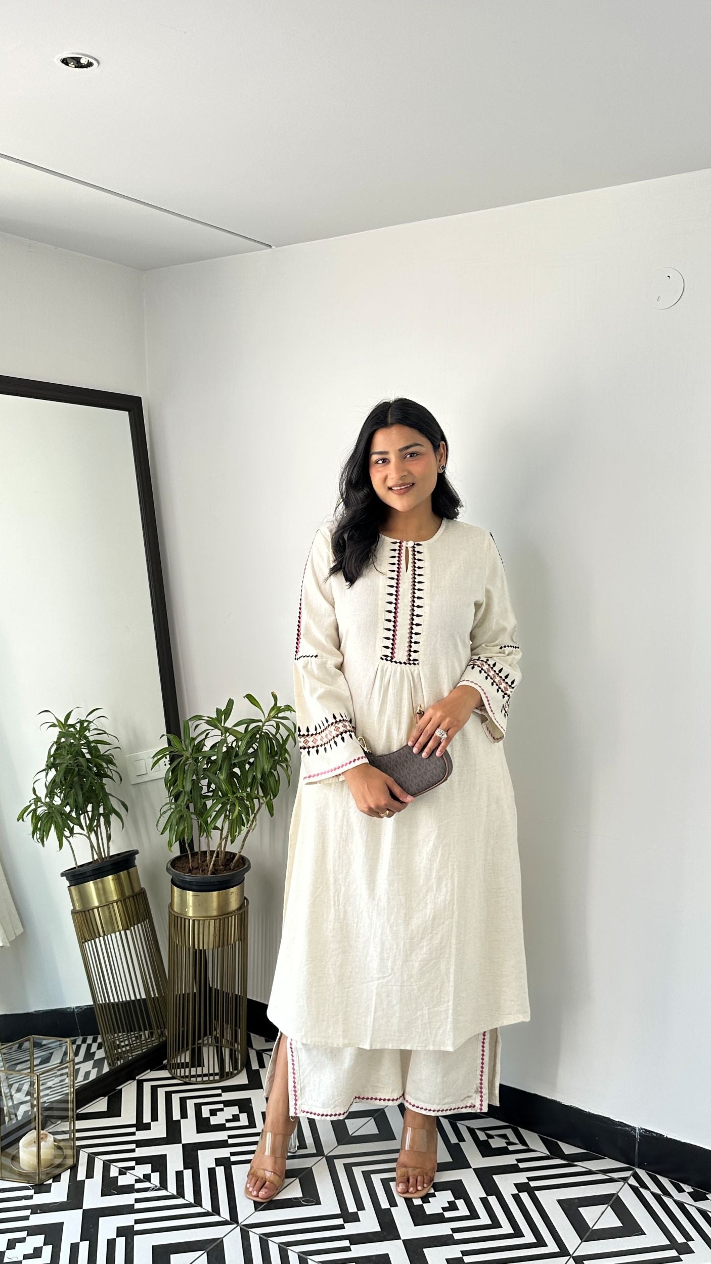 Ikkai Black Kurta Pants