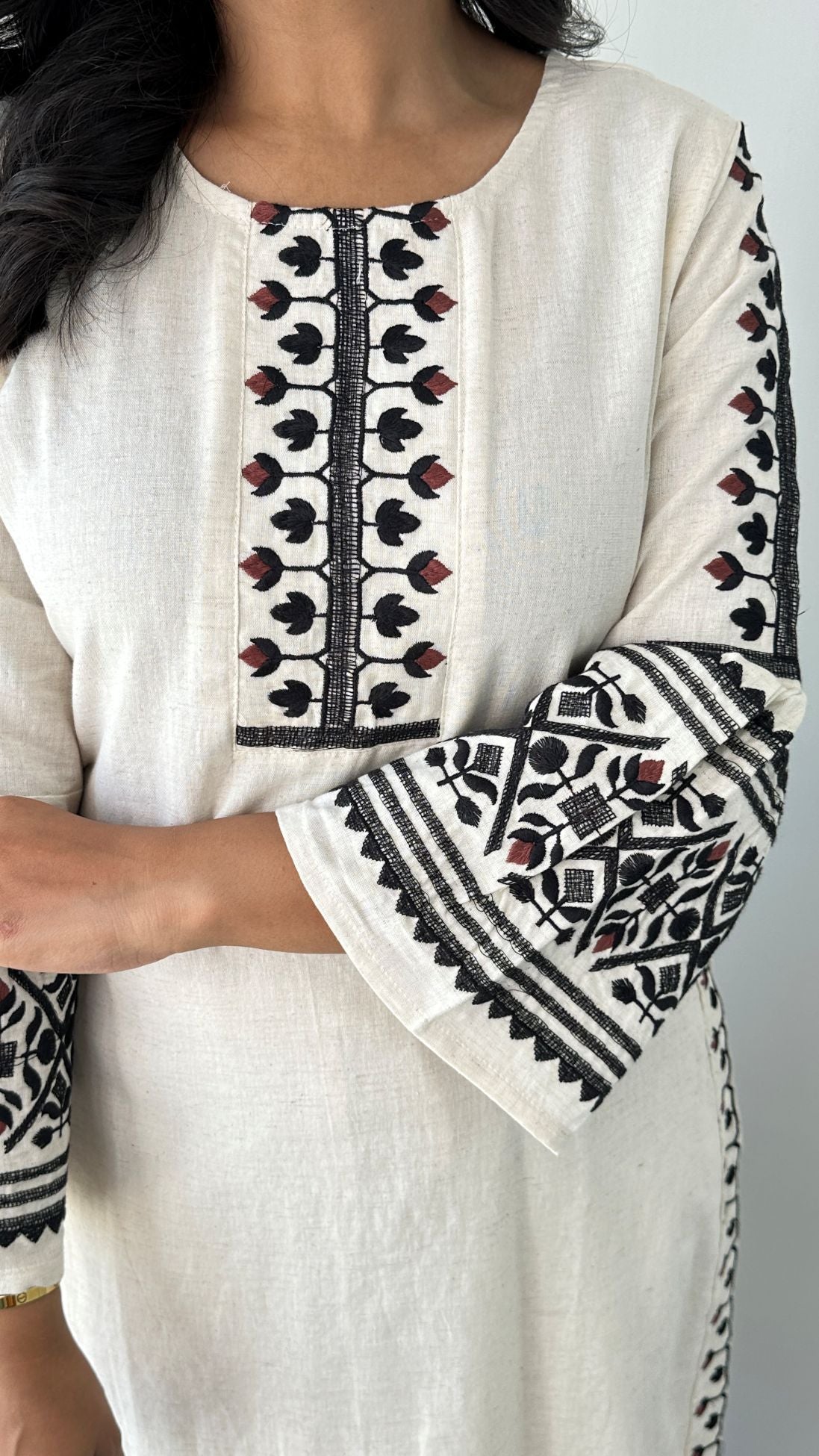 Ikkai Snowwhite Kurta Pants