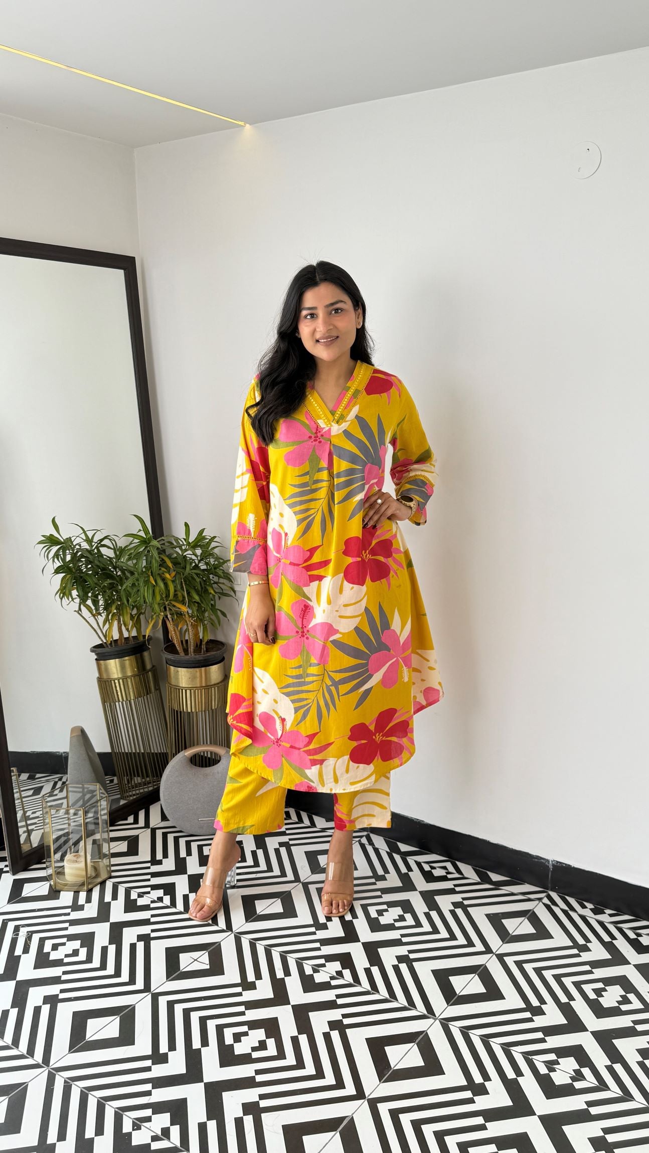 Iris Yellow Kurta Pants