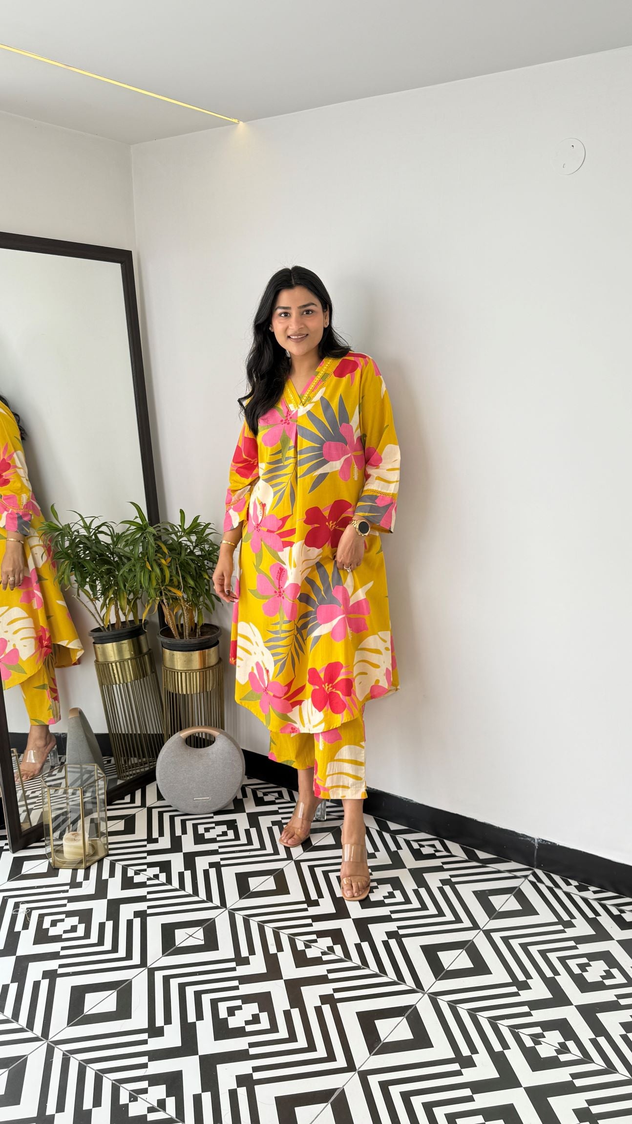 Iris Yellow Kurta Pants