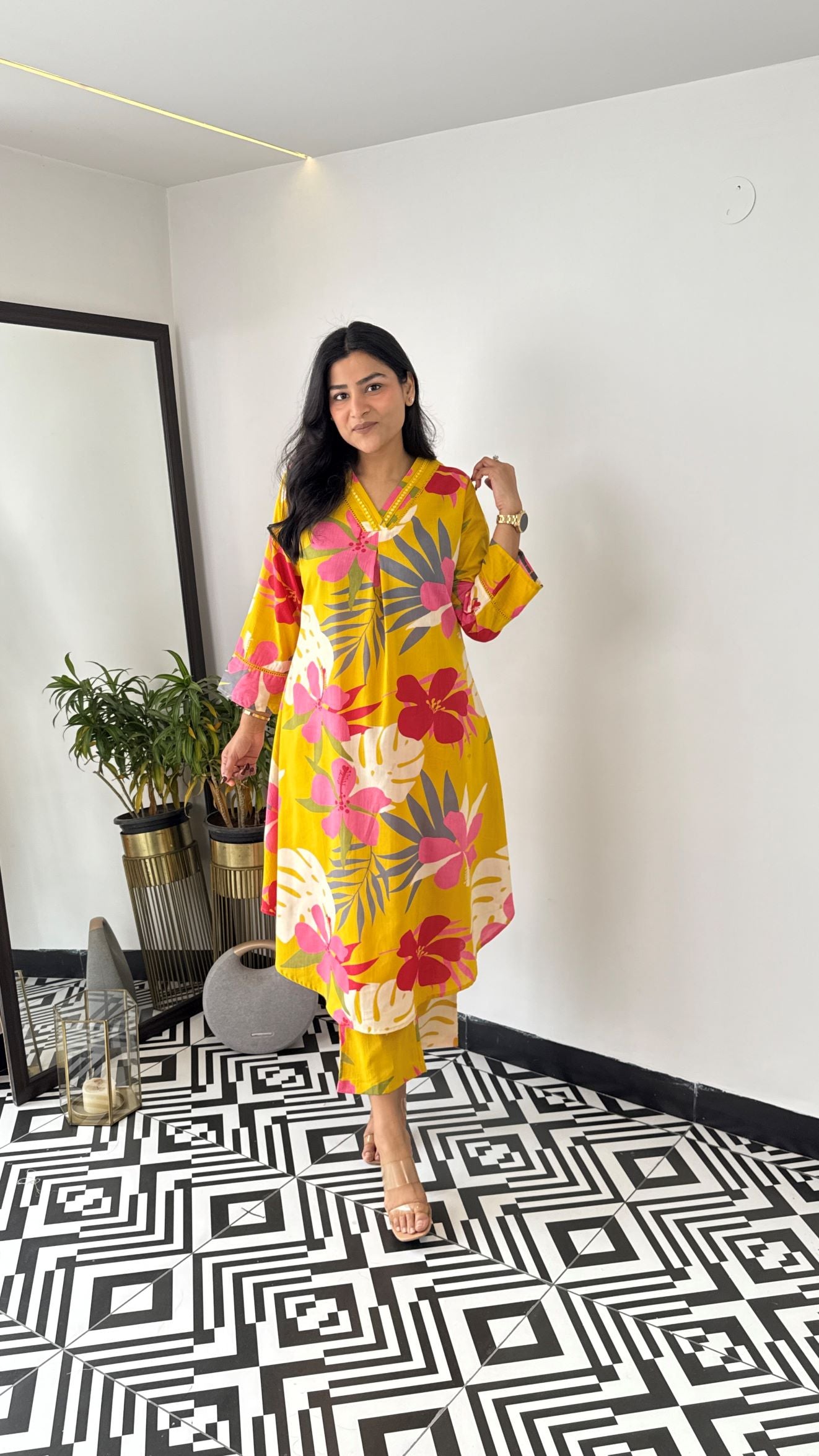 Iris Yellow Kurta Pants
